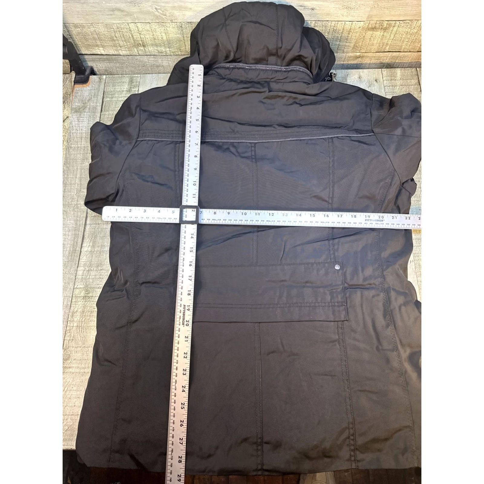 Tasso Elba Tasso Elba Mens Hooded Parka Jacket Insulated Button Front Gray Size S Size US S / EU 44-46 / 1 - 3 Thumbnail