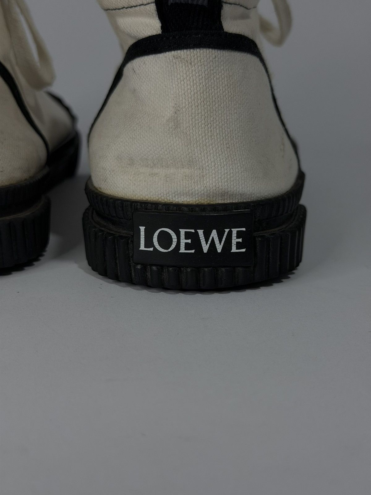 Loewe Loewe Canvas Colorblock Pattern Sneakers Size 41 EU Size US 9 / EU 42 - 5 Thumbnail