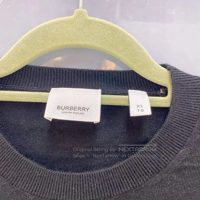 Burberry Burberry Women's Black Wool Blend Knit Sweater. Size XL / US 12-14 / IT 48-50 - 5 Thumbnail