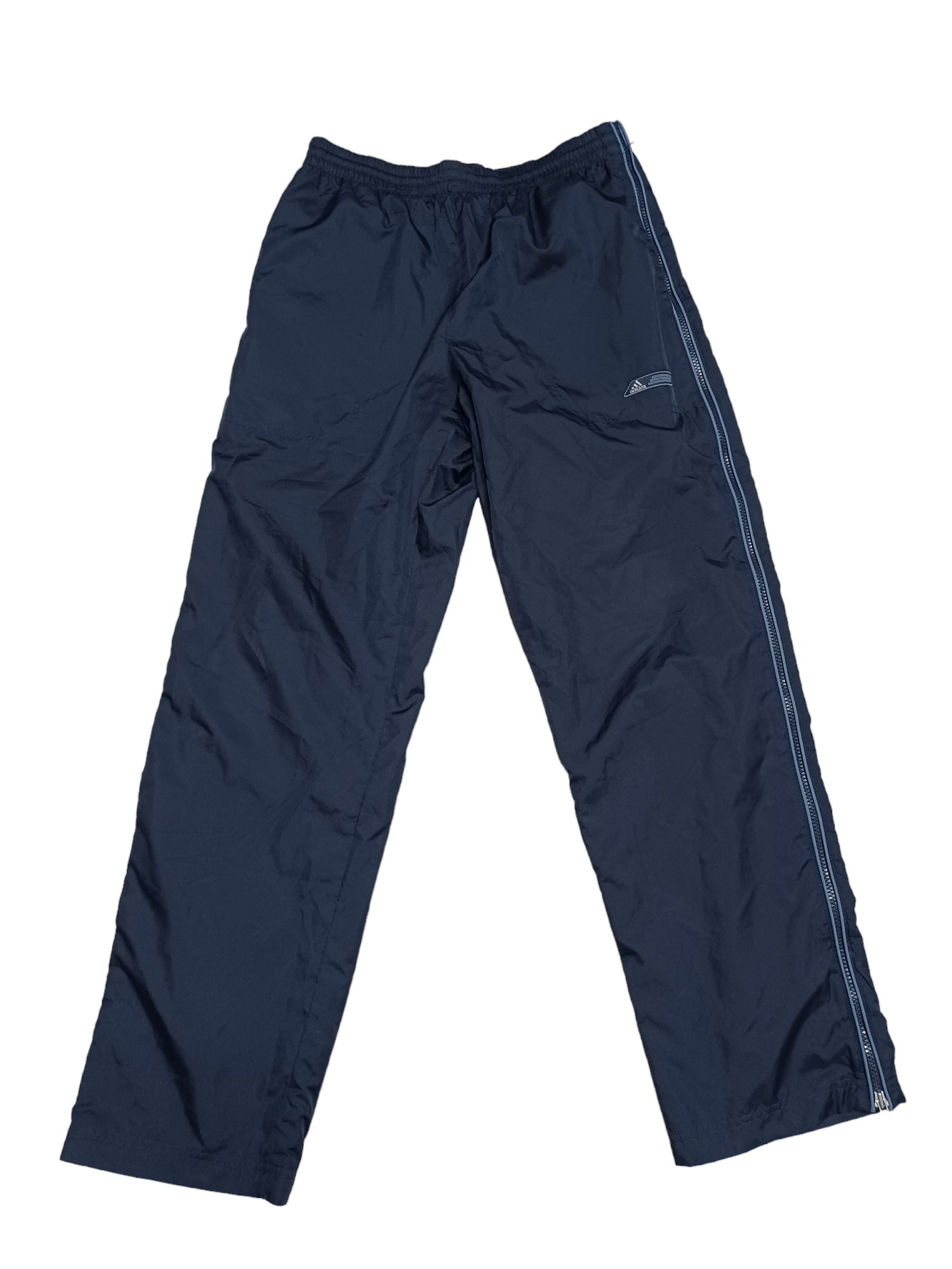 Adidas 2004 VINTAGE FULL ZIP ADIDAS NYLON DRILL TRACK PANTS Size US 32 / EU 48 - 2 Thumbnail