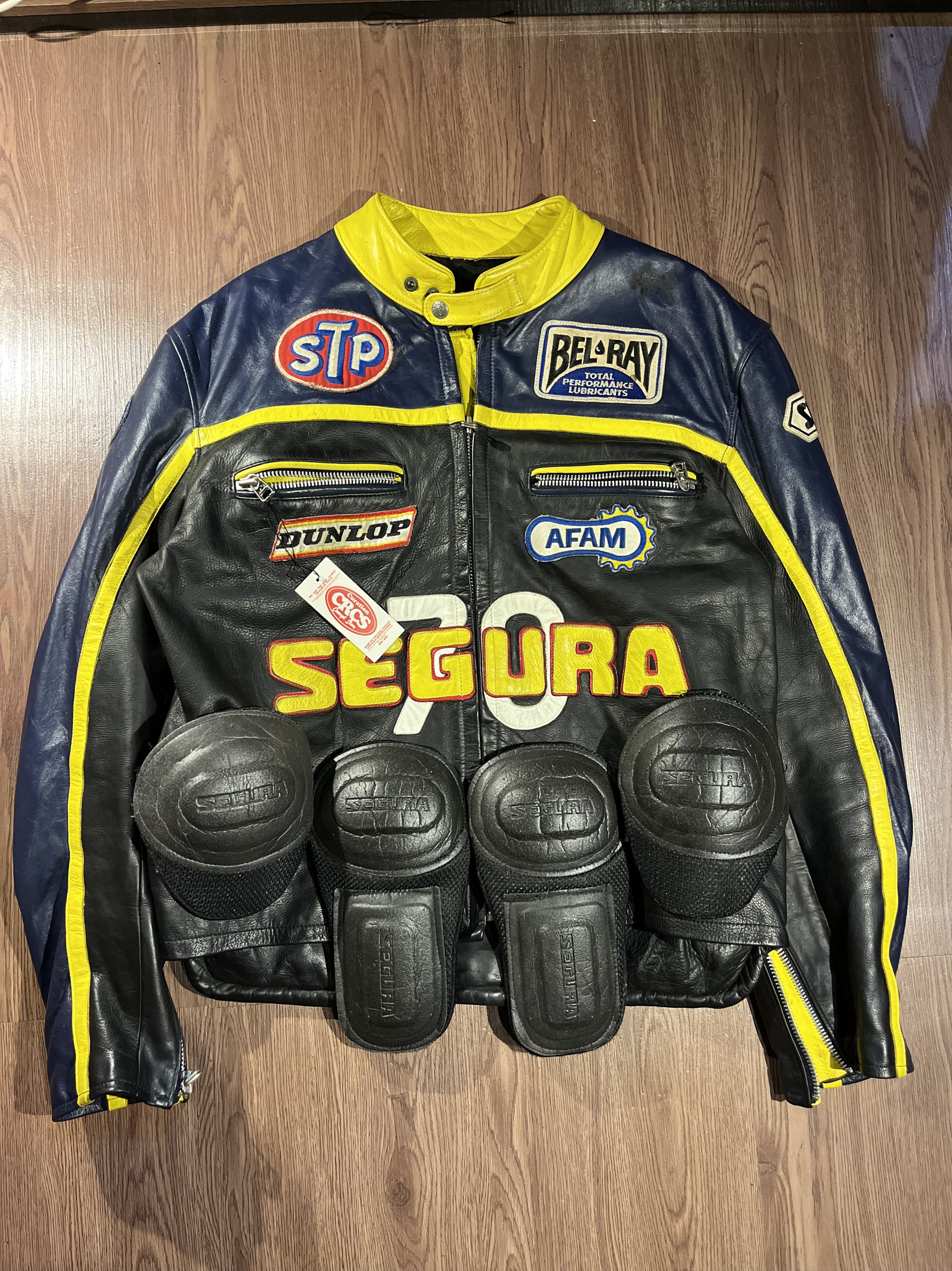 Vintage Segura leather racing jacket | Grailed