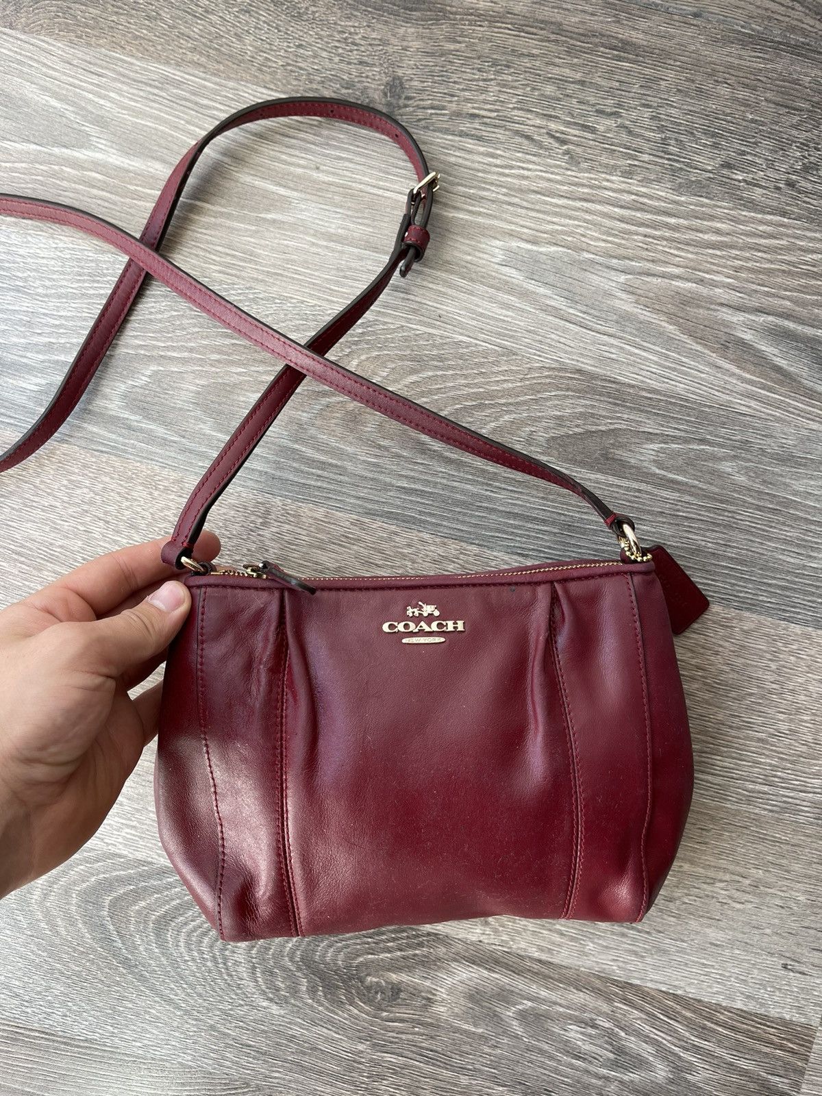 Coach Coach Crimson Collette Crossbody Bag red leather Size ONE SIZE - 2 Thumbnail