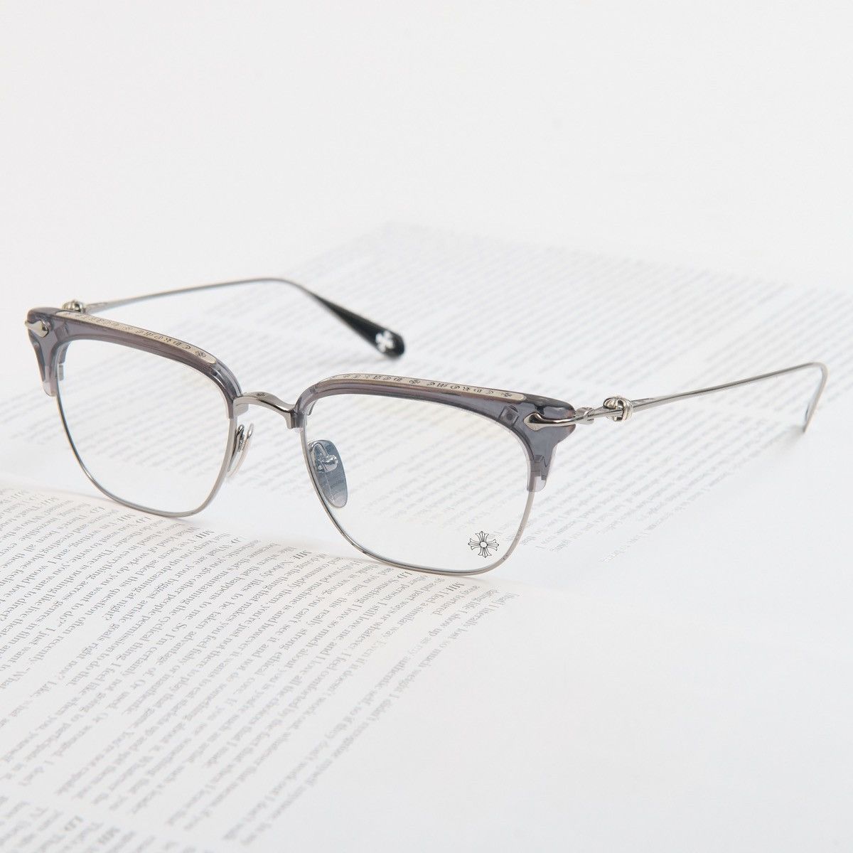 Chrome Hearts CHROME HEARTS SLUNTRADICTION (54) FLINT/GUNMETAL GLASSES Size ONE SIZE - 2 Thumbnail