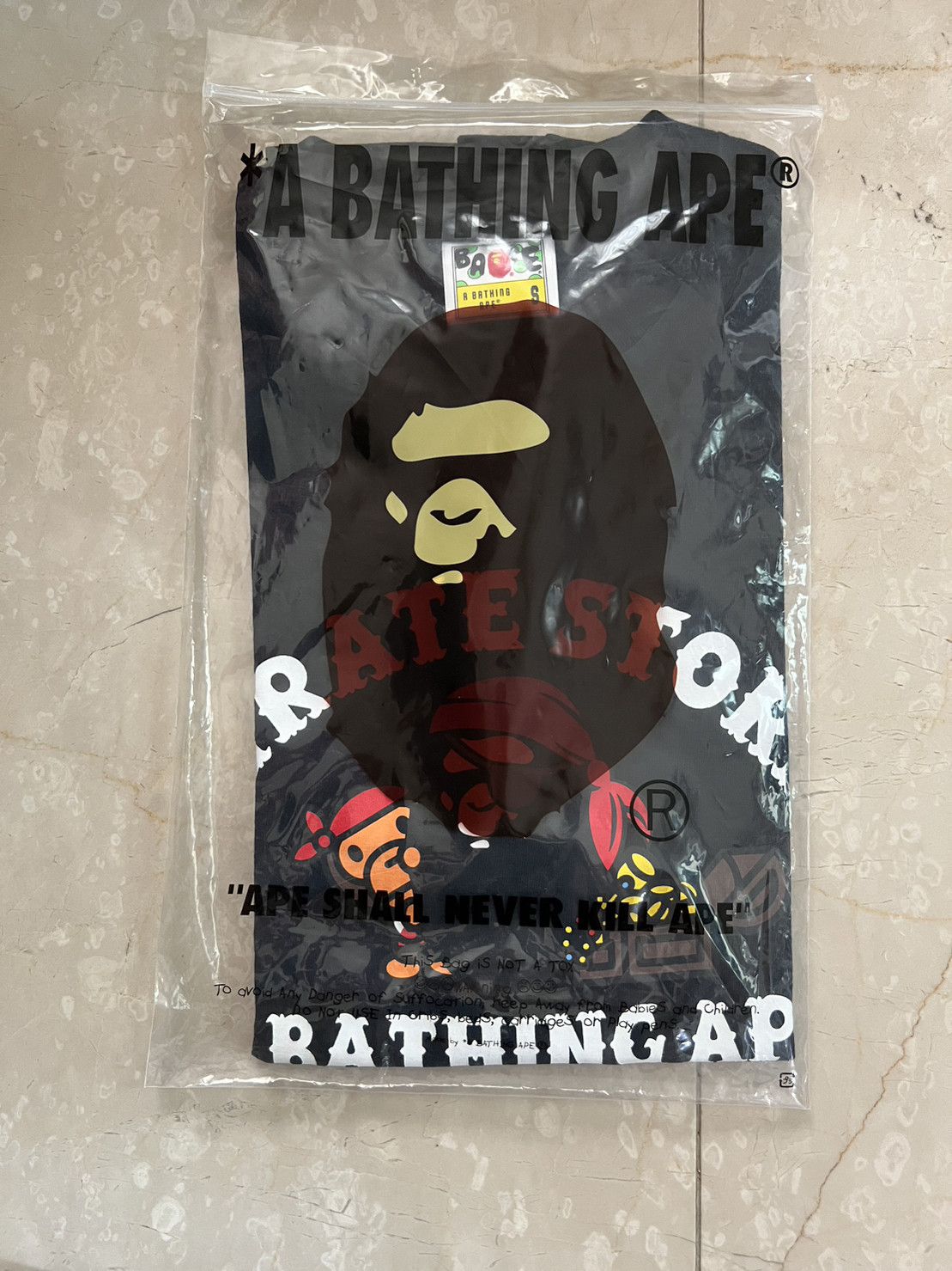 Bape BAPE Ape Pirate Tee Black Size US S / EU 44-46 / 1 - 2 Thumbnail