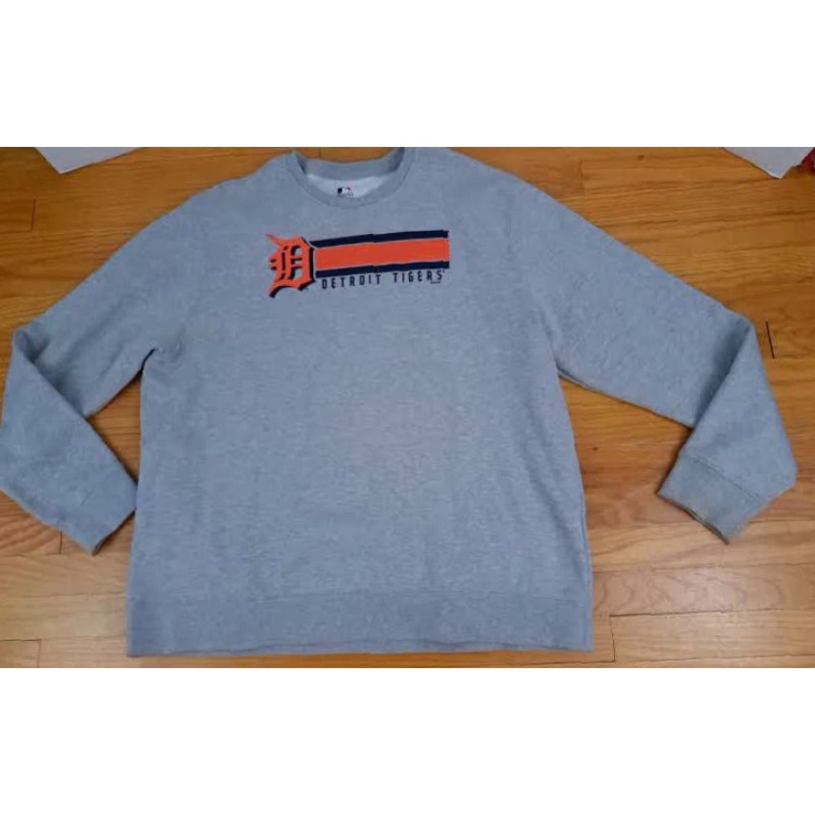 MLB MLB Dertoit Tigers Sweatshirt Printed Gray XL Pullover Baseball Unisex Adults Size XL Size US XL / EU 56 / 4 - 3 Thumbnail