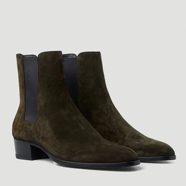 Saint Laurent Paris Saint laurent paris Suede Chelsea boots 2506-Nextarrow Size US 8 / EU 41 - 2 Thumbnail