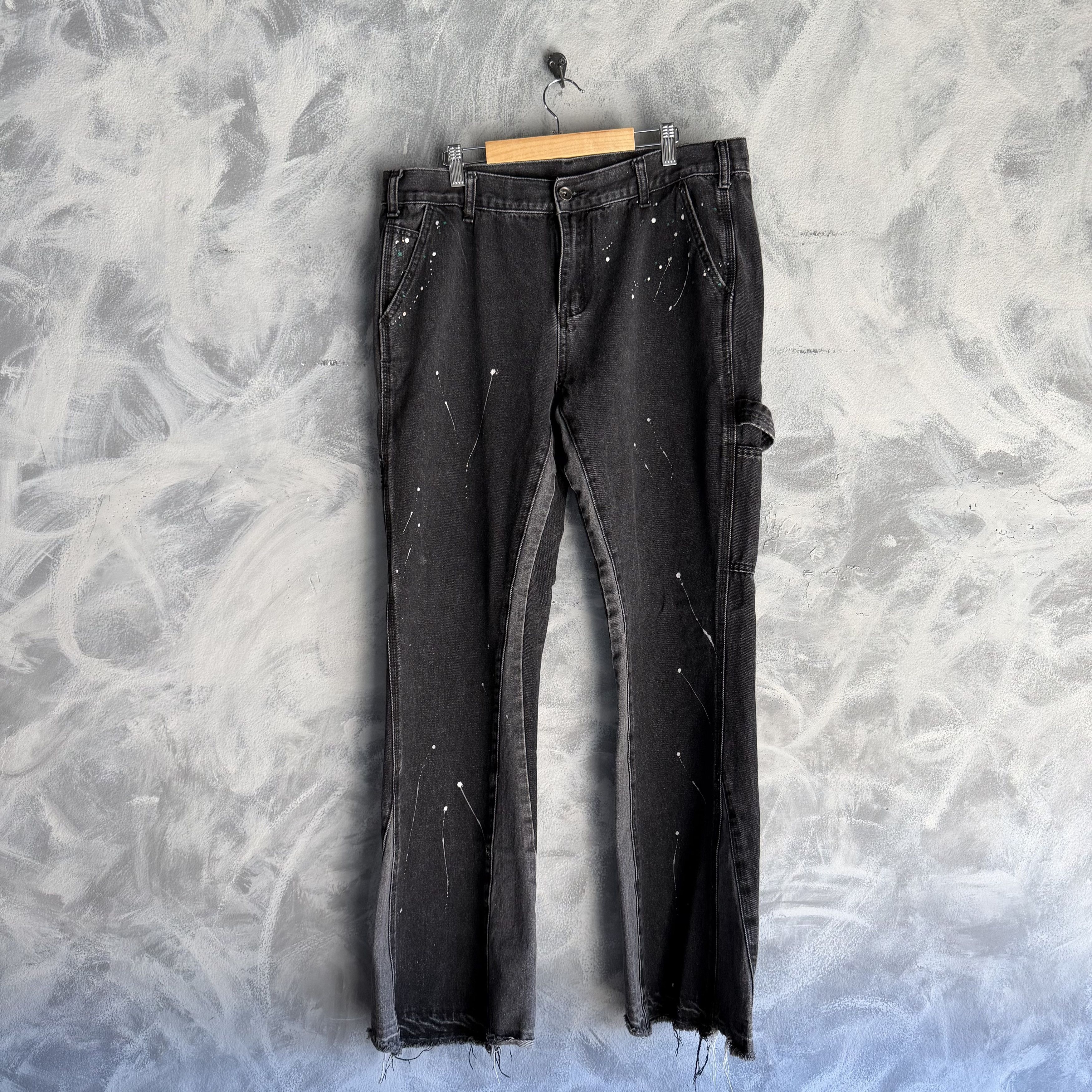Black Icon Black icon Limusa Jeans Paint splatter Flared Cargo Artsy Size US 36 / EU 52 - 2 Thumbnail
