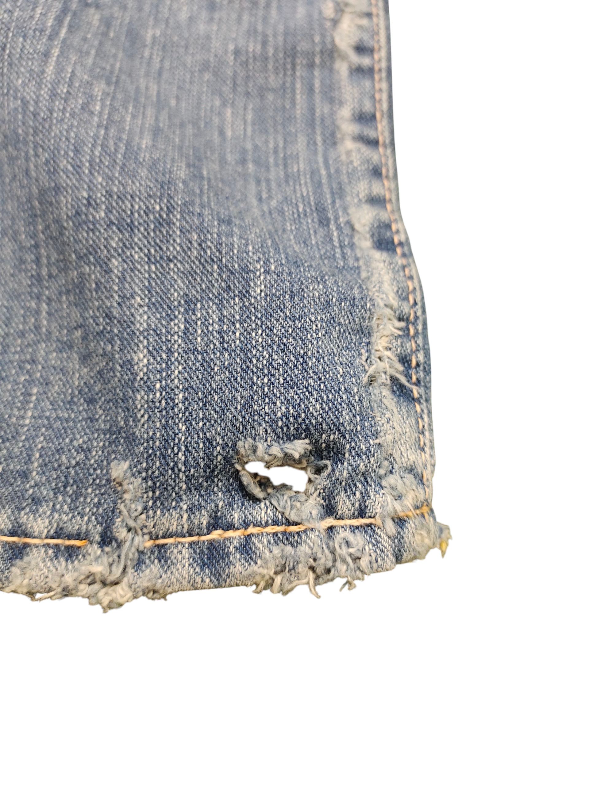 Kapital Vintage 45rpm Japan Clawmark Distress Denim Jeans Size US 30 / EU 46 - 13 Thumbnail