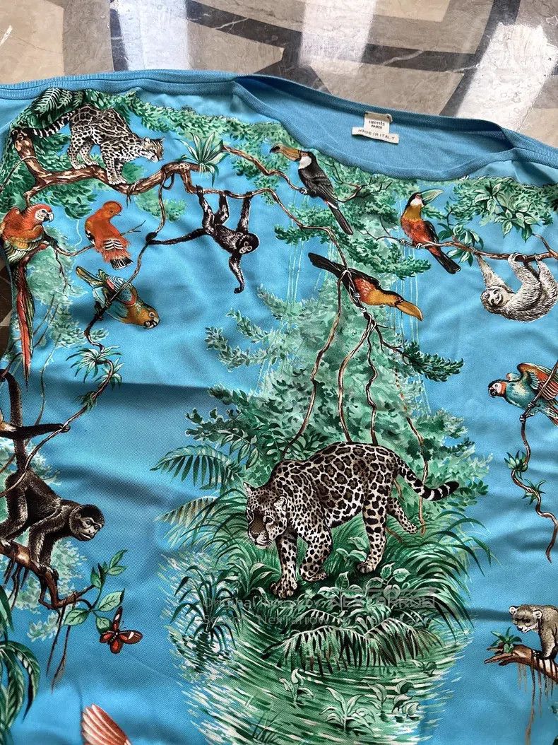 Hermes Hermes Knit T-Shirt, Front Silk Back Knit Size XXS / US 00 / IT 34 - 2 Thumbnail