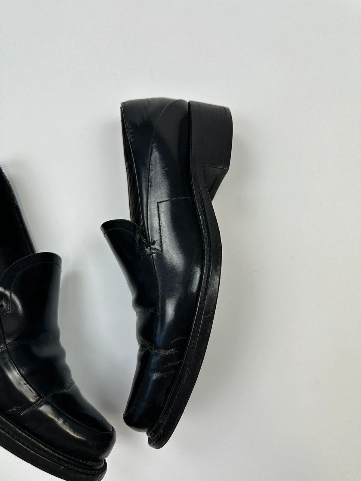 Prada Prada Milano Black Patent Leather Pointy Toe Loafer Size US 6 / IT 36 - 4 Thumbnail