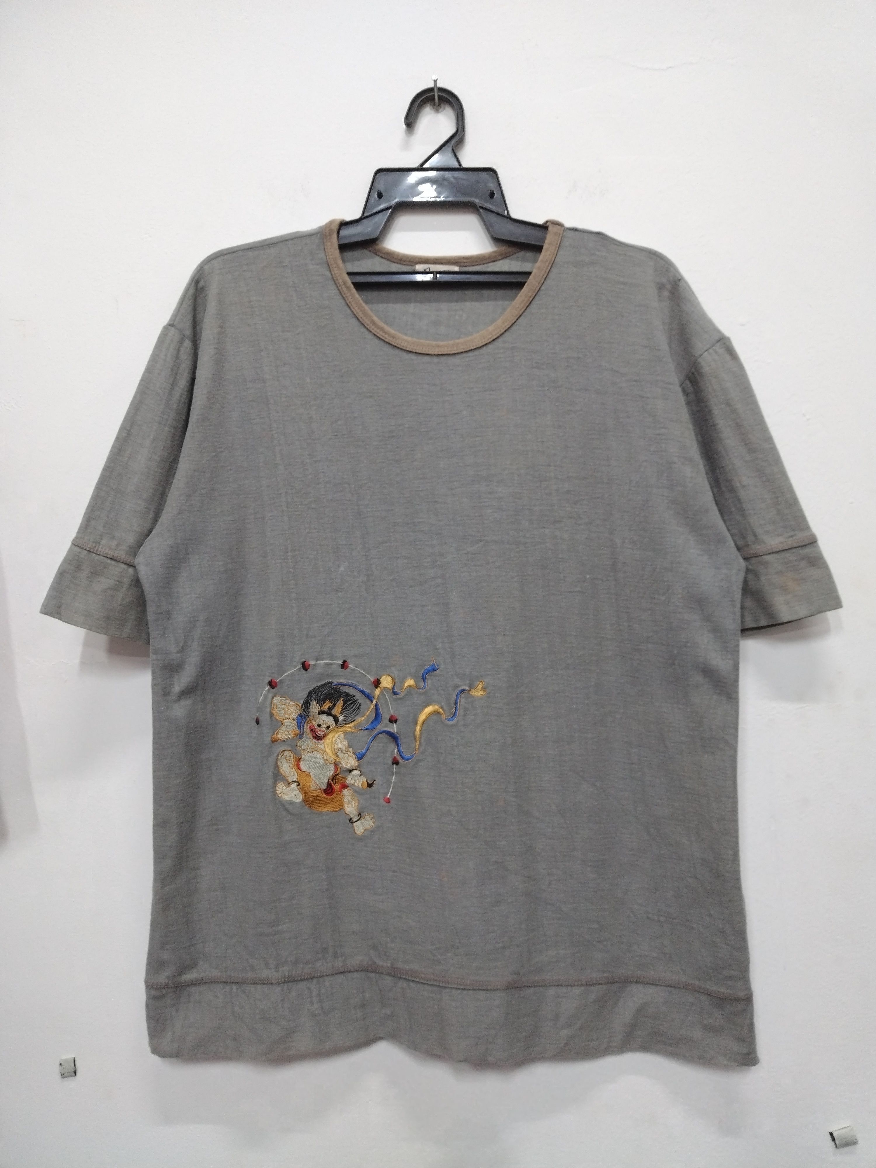 Japanese Brand RARE! Crazy Awesome Vintage God of wind JAPAN Rare Graphic Size US M / EU 48-50 / 2 - 1 Thumbnail