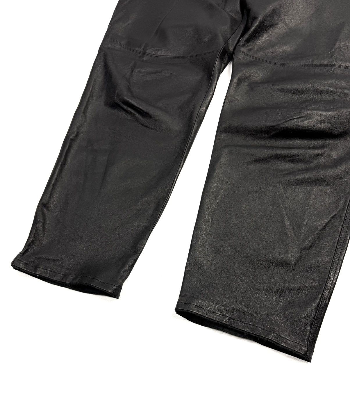 Leather Vintage Leonardo Vera Pelle Italy Leather Pants Relaxed Fit Size US 34 / EU 50 - 14 Thumbnail