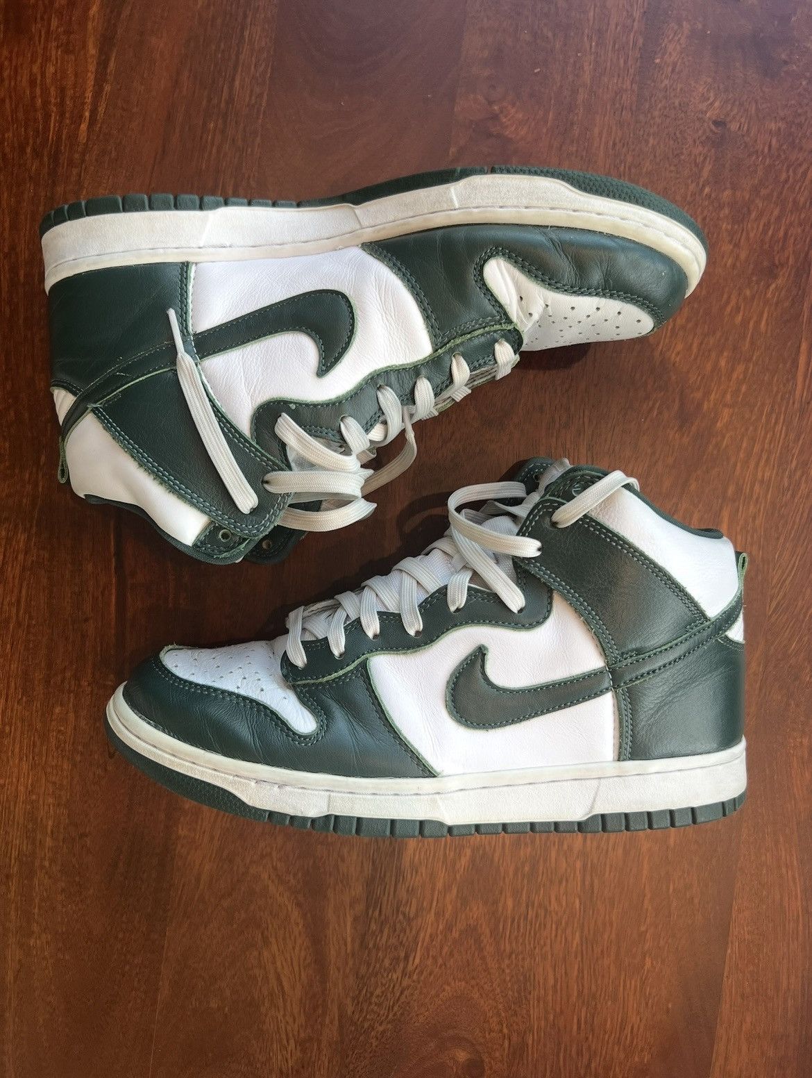 Nike Nike Spartan Green Dunk Highs Size US 9.5 / EU 42-43 - 1 Thumbnail
