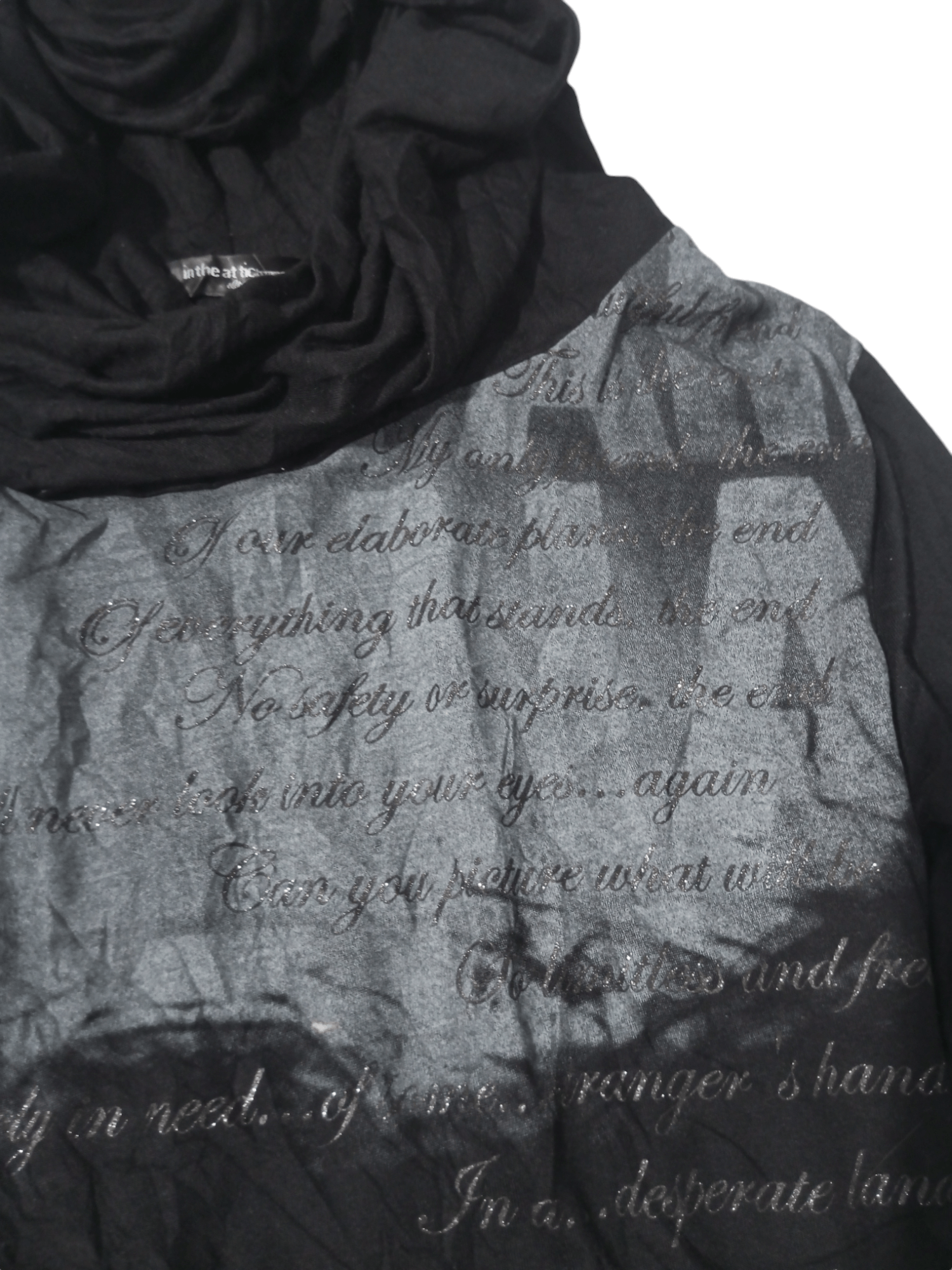 In The Attic Vintage in the attic poem hoodie Size US M / EU 48-50 / 2 - 3 Thumbnail