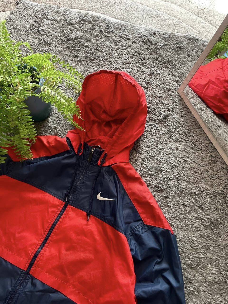 Nike × Vintage 90s Nike Vintage Light Jacket Streetwear Big Logo Swoosh Y2k Size US L / EU 52-54 / 3 - 13 Thumbnail