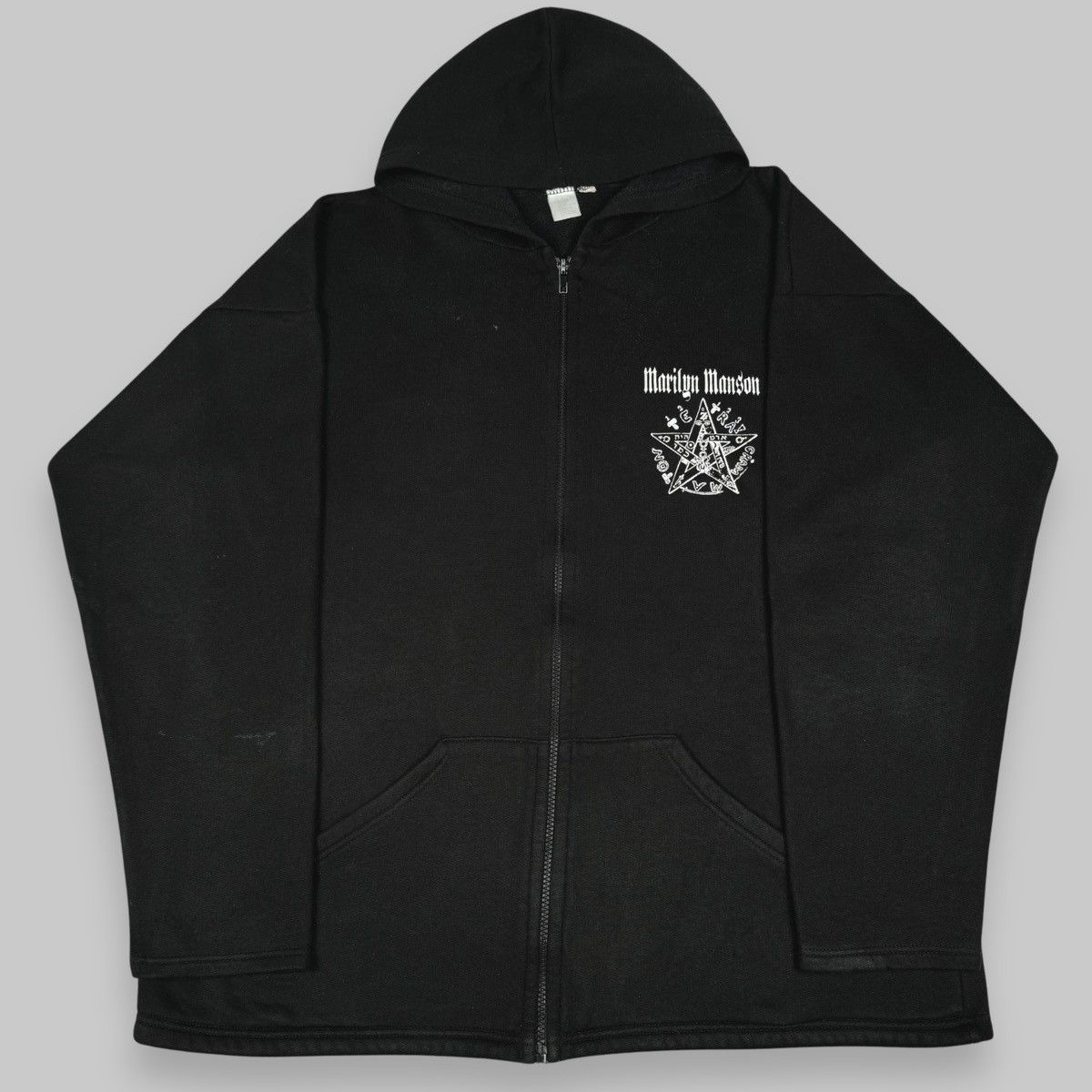 Band Tees Vintage 2000 Marilyn Manson ‘Holy Wood Magician’ Zip Hoodie Size US XL / EU 56 / 4 - 2 Thumbnail