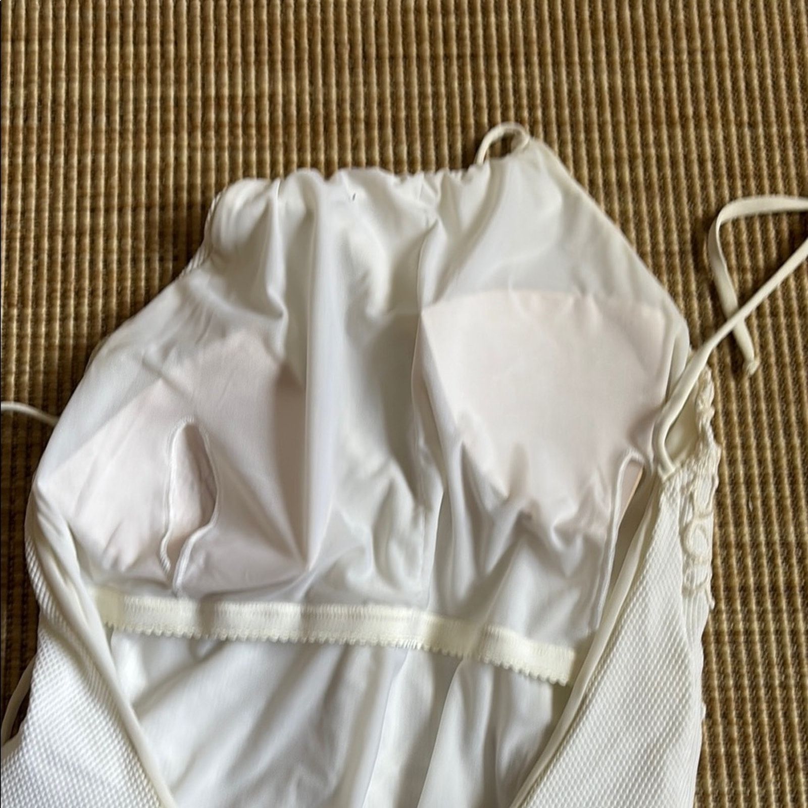 Blumarine NWT Blumarine White Floral One Piece Swimsuit Size L Size ONE SIZE - 5 Thumbnail