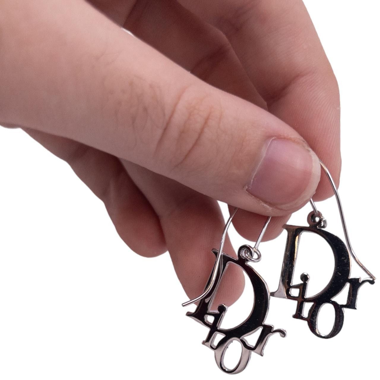 Dior Vintage Dior Logo Earrings Size ONE SIZE - 6 Thumbnail