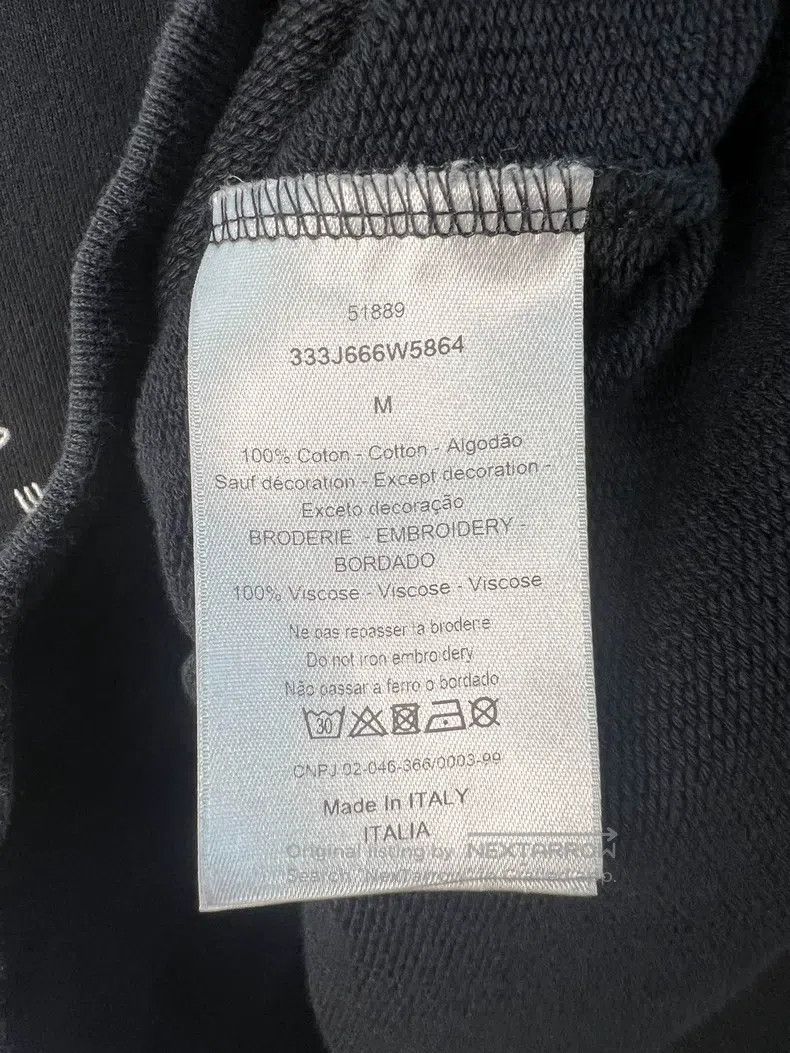 Dior Dior Embroidered sweatshirt Size US M / EU 48-50 / 2 - 4 Thumbnail