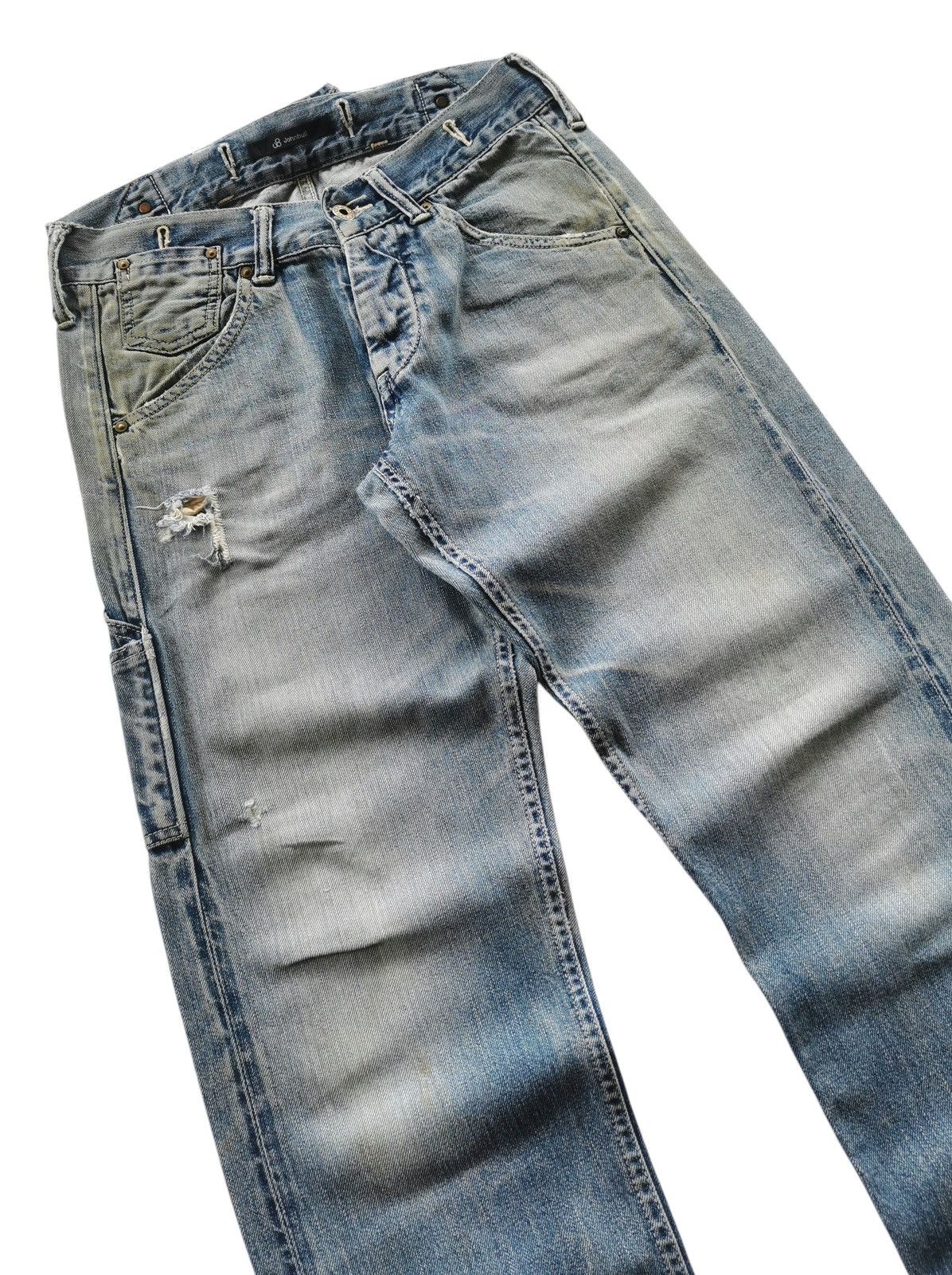 Johnbull Johnbull Suspenders Denim Selvedge Pants Work Button Size 30" / US 8 / IT 44 - 6 Thumbnail