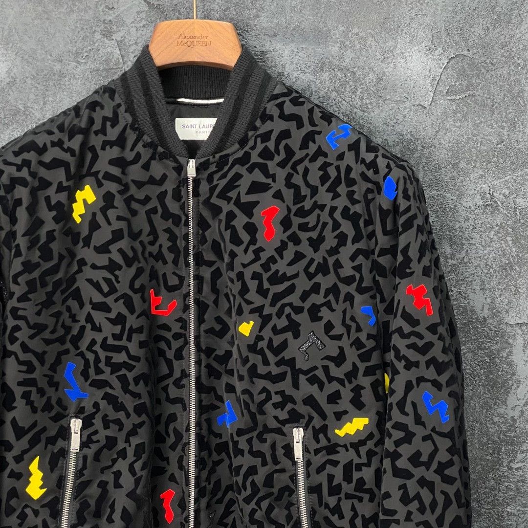 Saint Laurent Paris Saint Laurent Black Bomber Jacket Size US S / EU 44-46 / 1 - 1 Thumbnail
