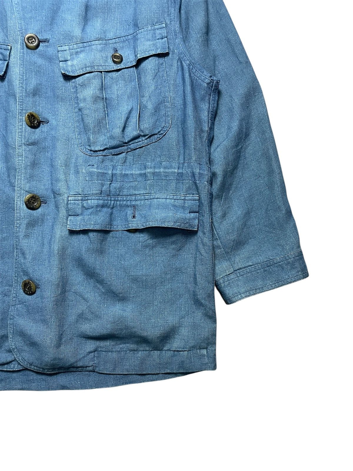 Issey Miyake 2000’s Intermezzo - Oversized Soft Denim Jacket Size US L / EU 52-54 / 3 - 3 Thumbnail