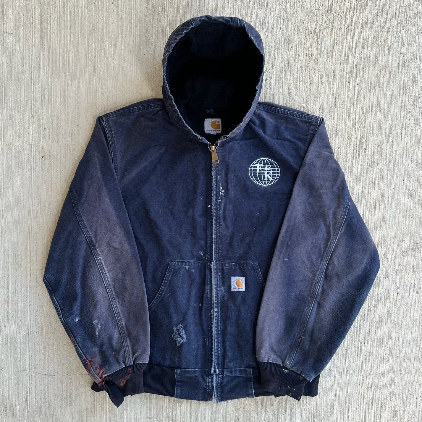 Carhartt × Vintage Carhartt Active Jacket J131-NVY | Grailed