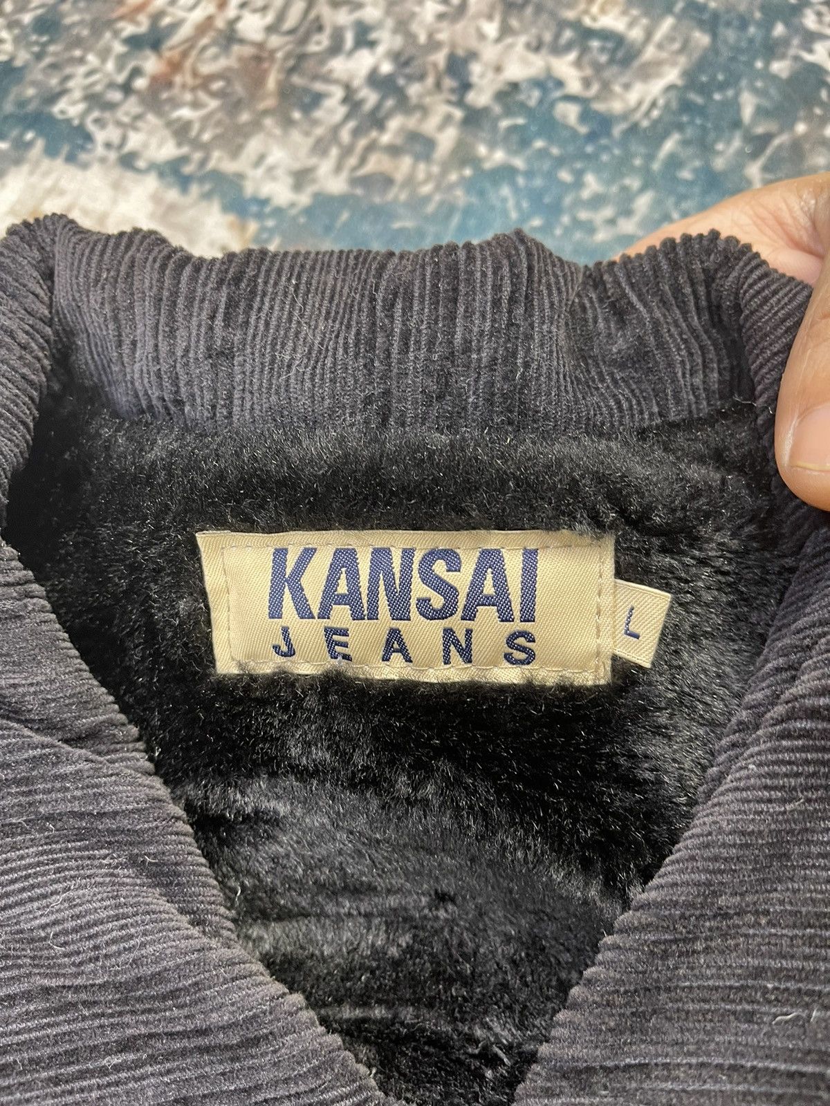 Kansai Yamamoto Kansai Jeans Vertical Striped Corduroy Jackets Size US M / EU 48-50 / 2 - 14 Thumbnail