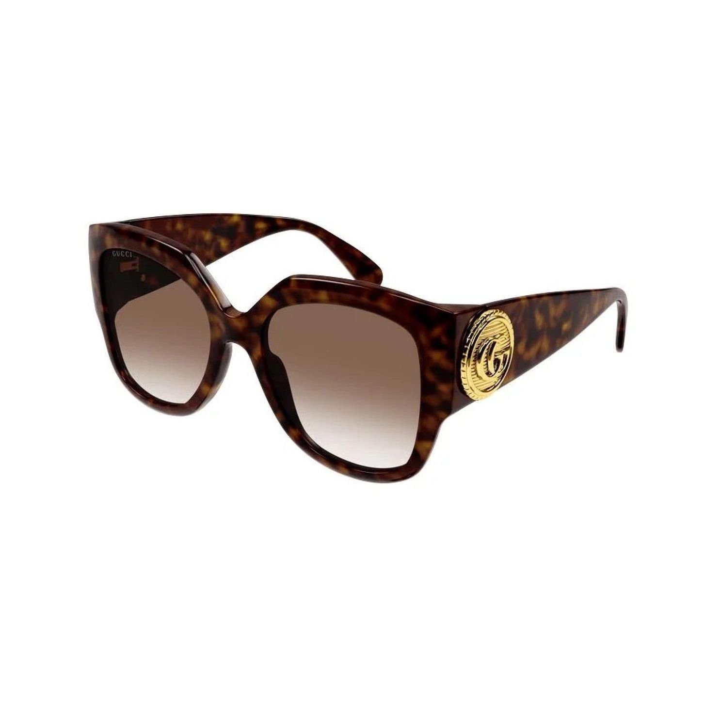 Gucci NEW Gucci Sunglasses GG1407S 003 Dark Havana/Brown Gradient Size ONE SIZE - 9 Thumbnail