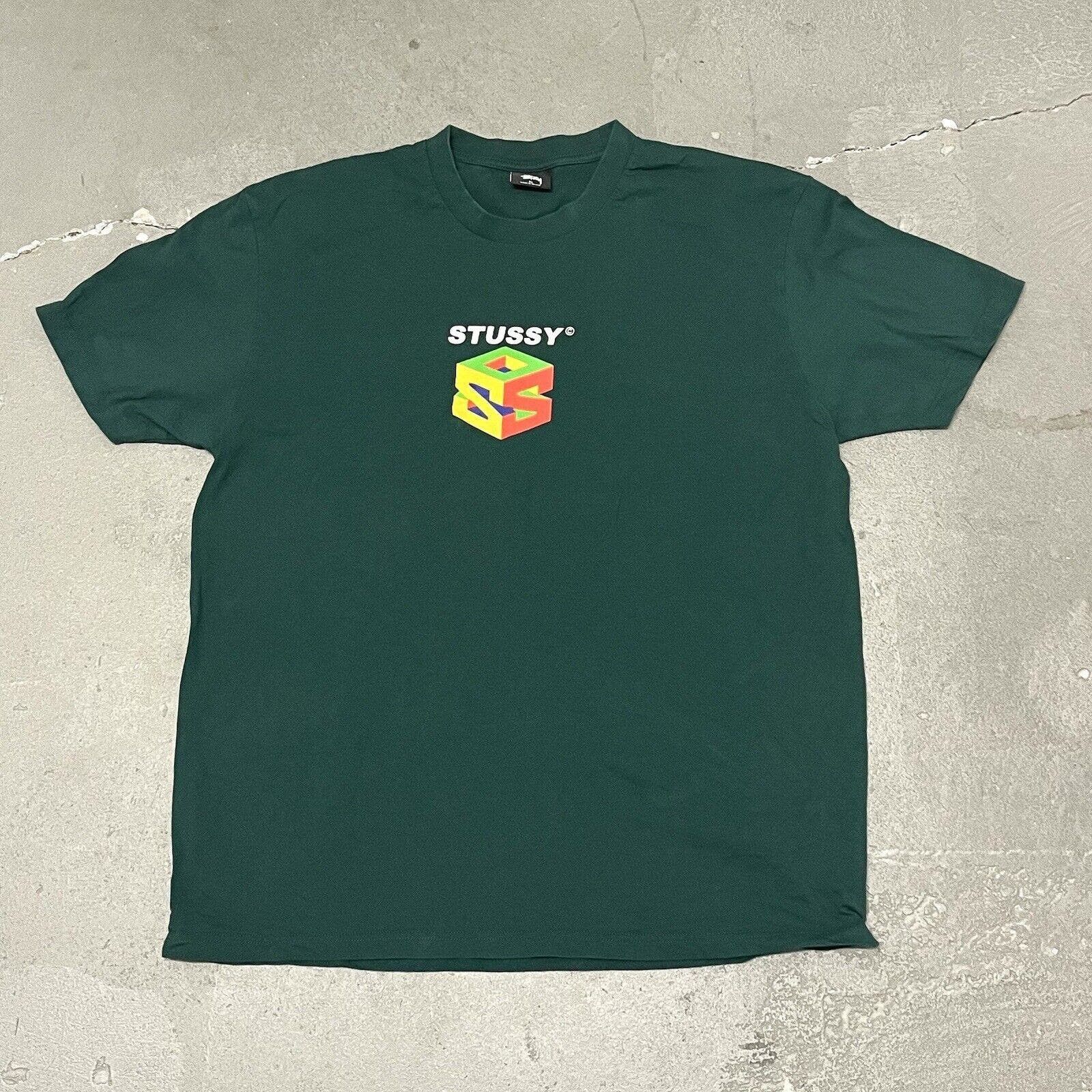 Stussy Men's Stussy S64 Pigment Dyed Graphic T-shirt Green XL