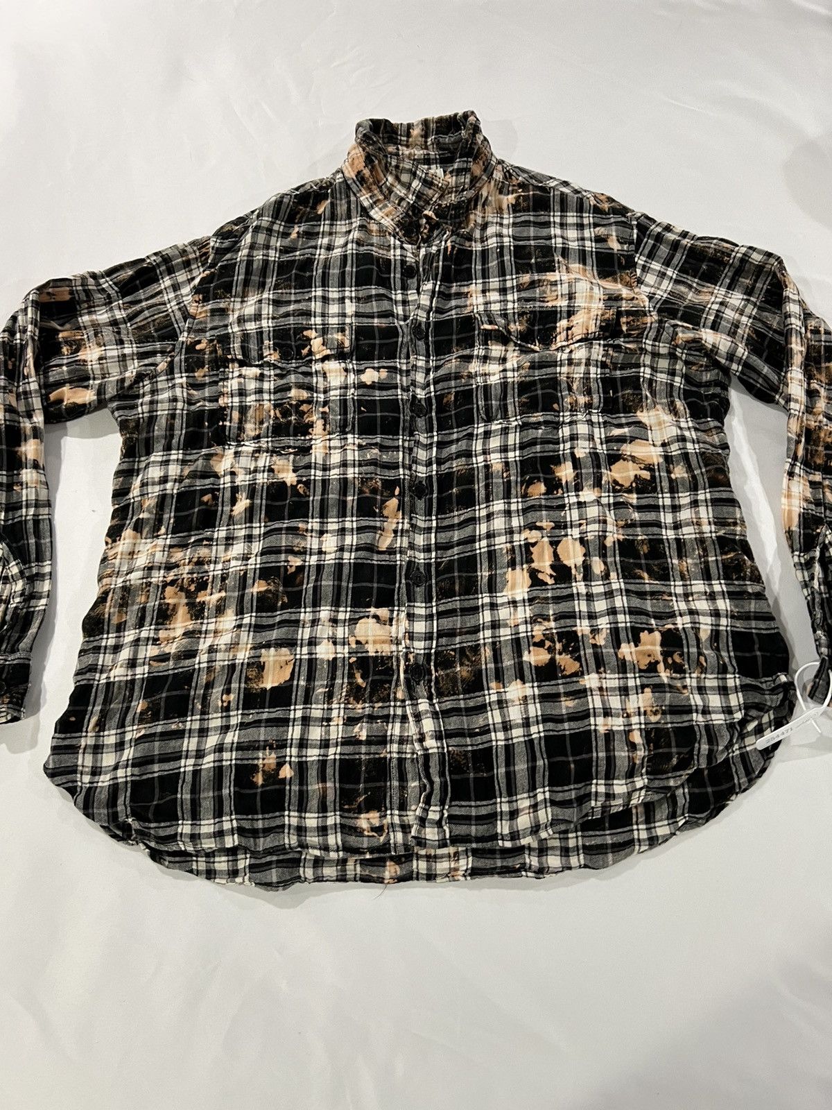 Saint Laurent Paris Saint Laurent Hedi Slimane men’s bleached flannel shirt. S. Size US S / EU 44-46 / 1 - 1 Thumbnail
