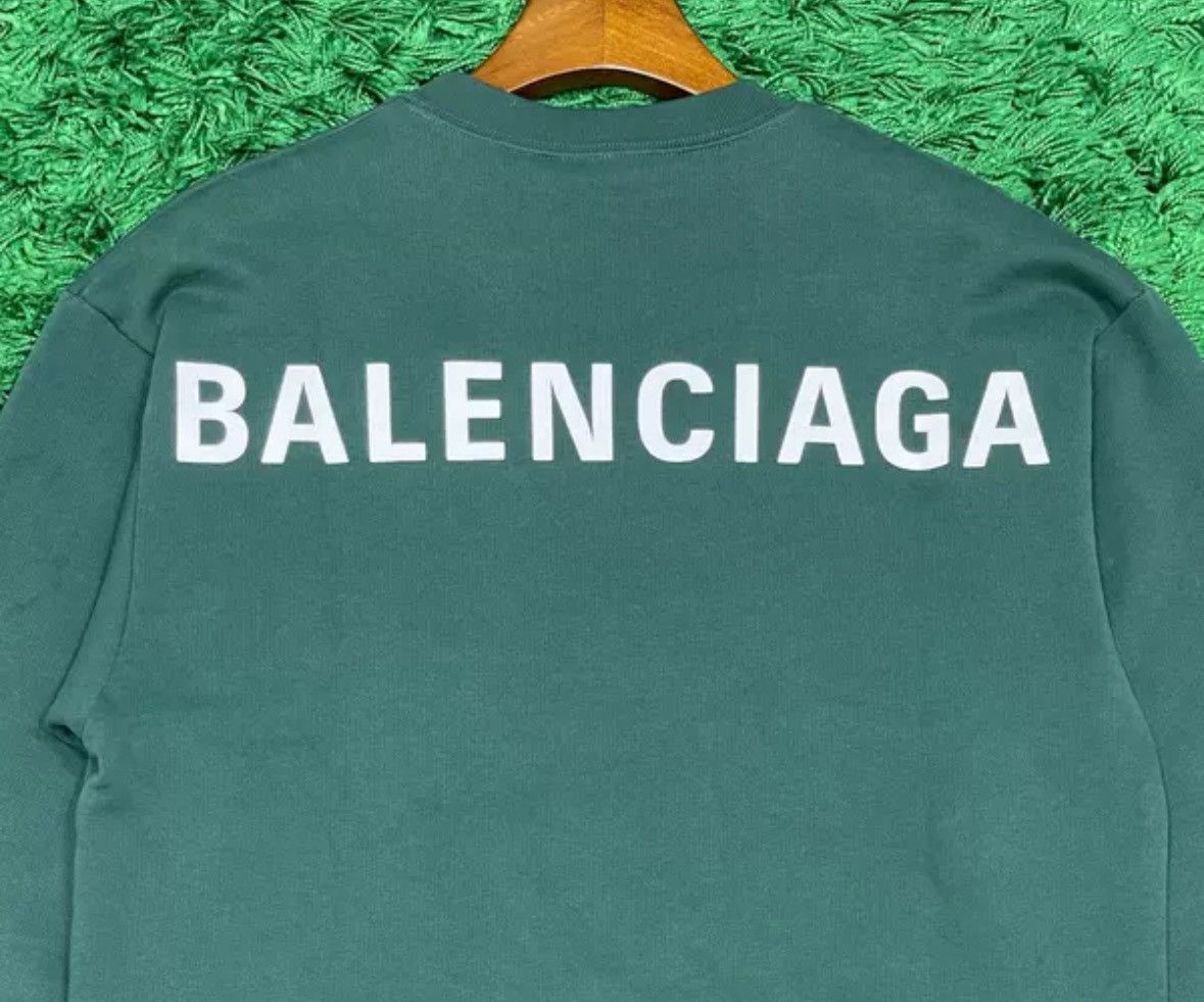 Balenciaga Balenciaga green back printed logo hoodie2412-Nextarrow Size US XS / EU 42 / 0 - 3 Thumbnail