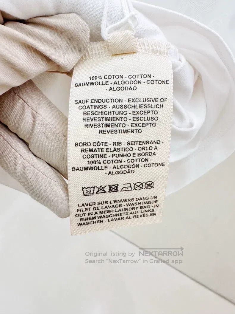 Hermes Hermes White Letter印花 Short Sleeve T-Shirt Size XXS / US 00 / IT 34 - 4 Thumbnail