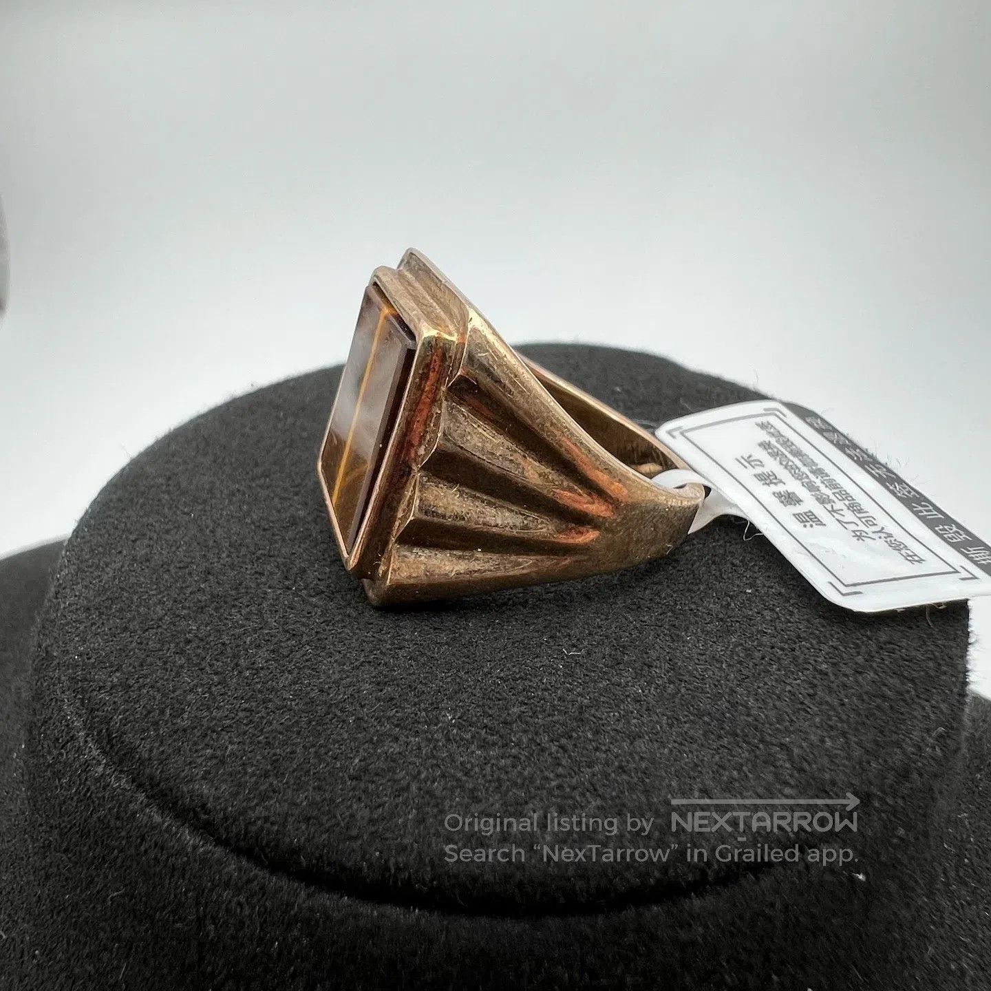 Bottega Veneta Bottega Veneta 925 silver-plated gold ring Size ONE SIZE - 2 Thumbnail