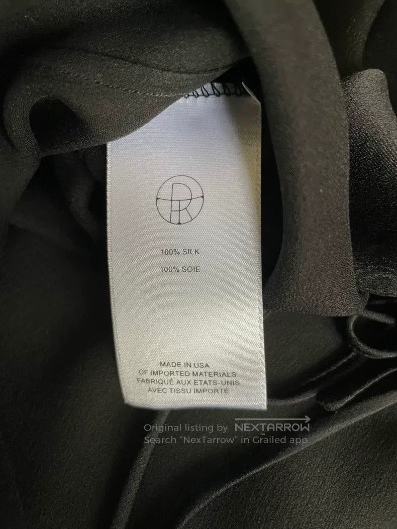 The Row The Row Black silk shirt with lantern sleeves Size XS / US 0-2 / IT 36-38 - 7 Thumbnail