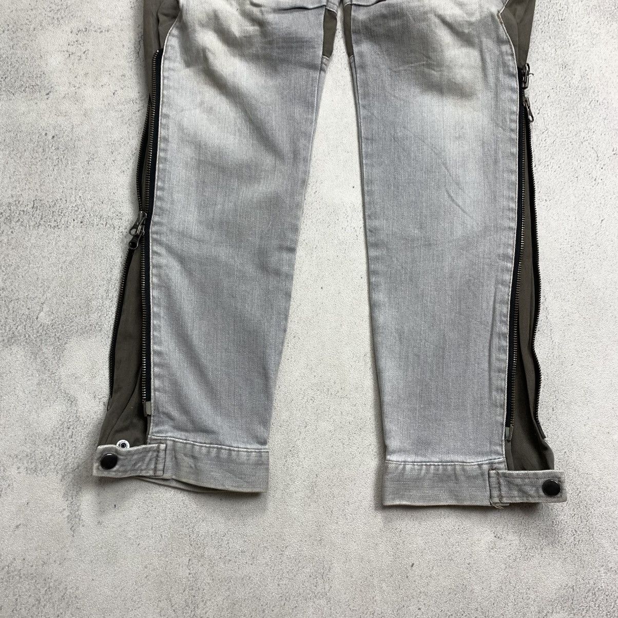 PPFM PPFM Multi Zipper Denim Biker Pants Size US 33 - 6 Thumbnail
