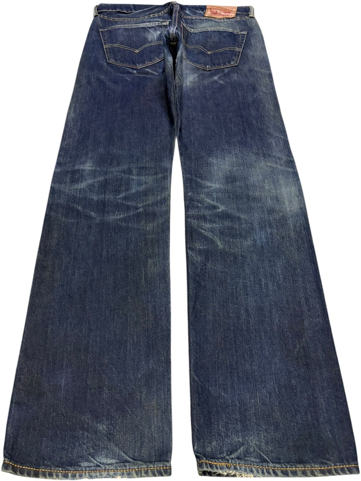 Levi's Vintage Y2k Levis 501 Blue Wash Loose Jeans Size US 32 / EU 48 - 2 Thumbnail