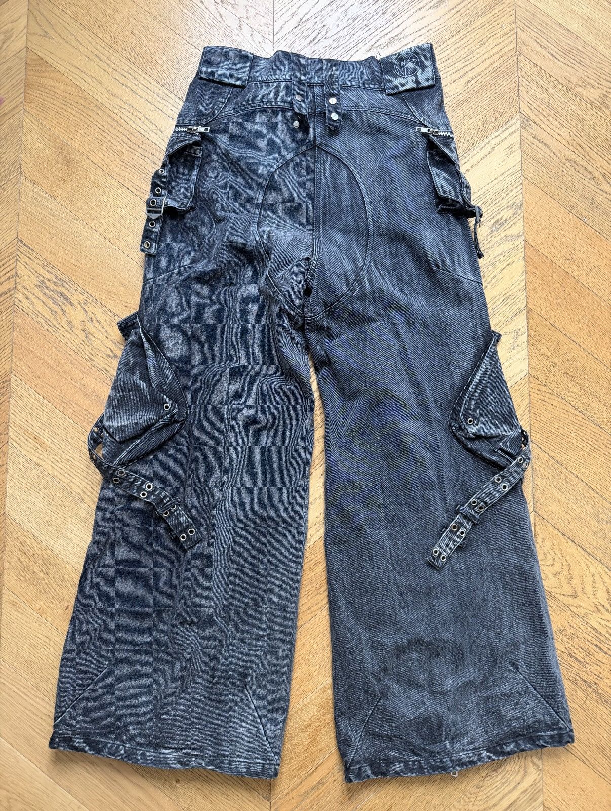 No Faith Studios No Faith black denim cargo Size US 34 / EU 50 - 3 Thumbnail