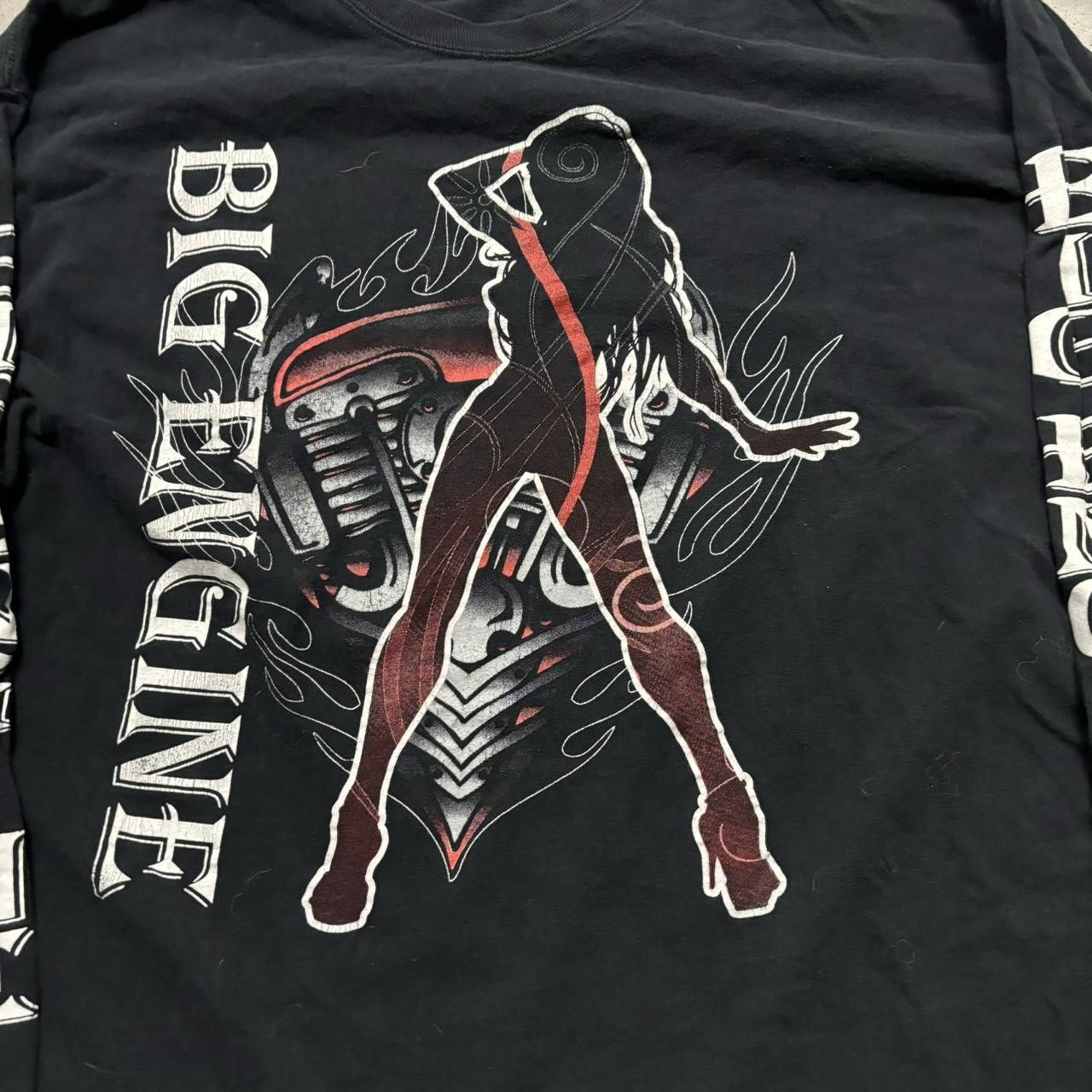 Japanese Brand × Vintage Crazy Vintage Y2K/2000s Black Bike Week Lingsleeve Skater Grunge Graphic Tee! Size US XL / EU 56 / 4 - 2 Thumbnail