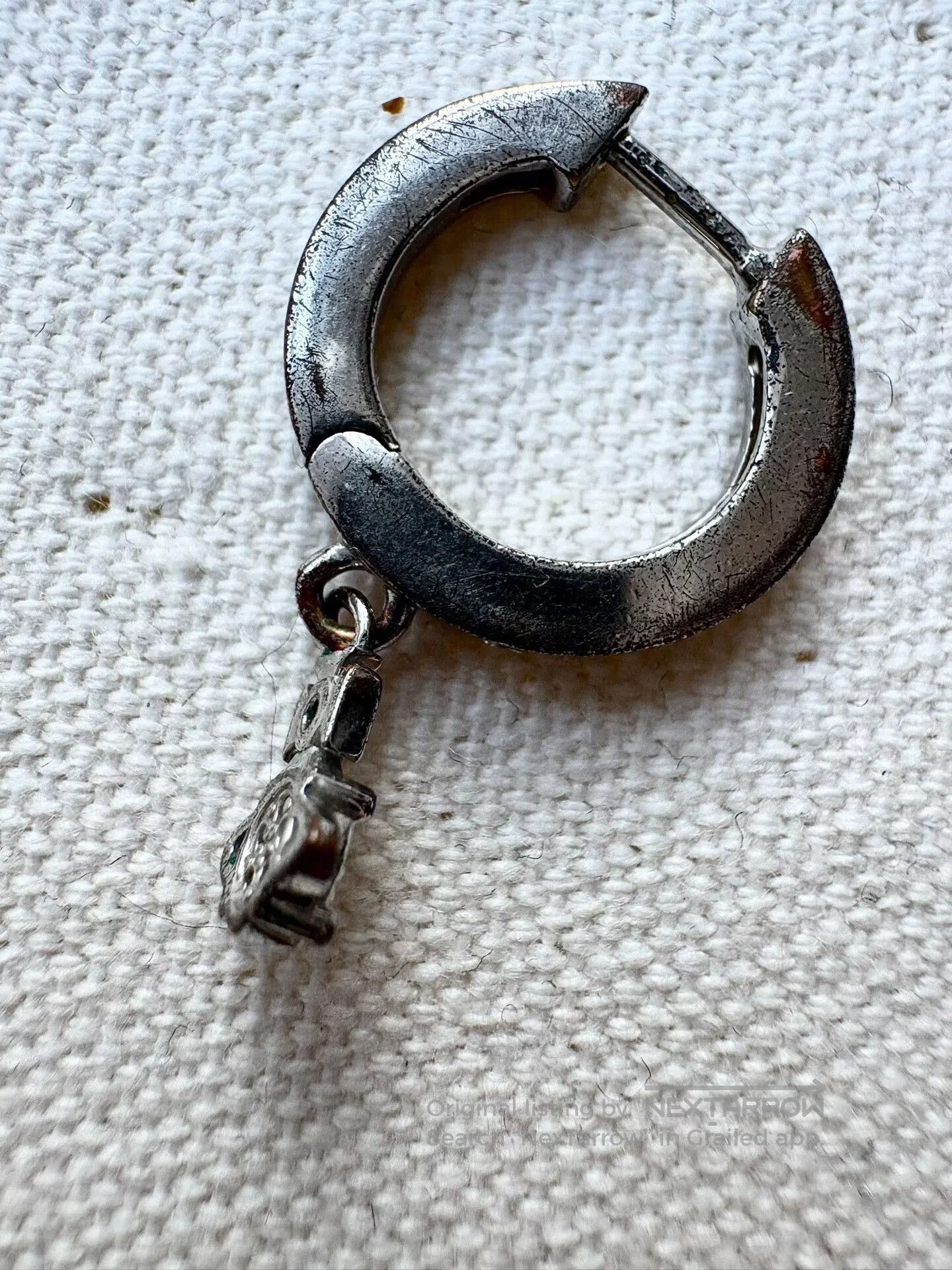 Vivienne Westwood Vivienne Westwood Vintage Silver Saturn Hoop Earrings. Size ONE SIZE - 7 Thumbnail