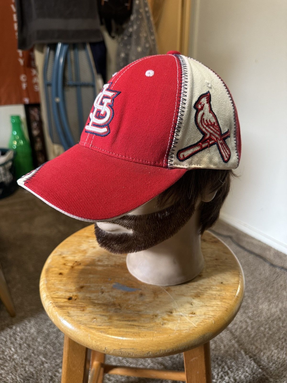 MLB Vintage MLB St. Louis Cardinal’s “triple red” hat 90s Size ONE SIZE - 6 Thumbnail