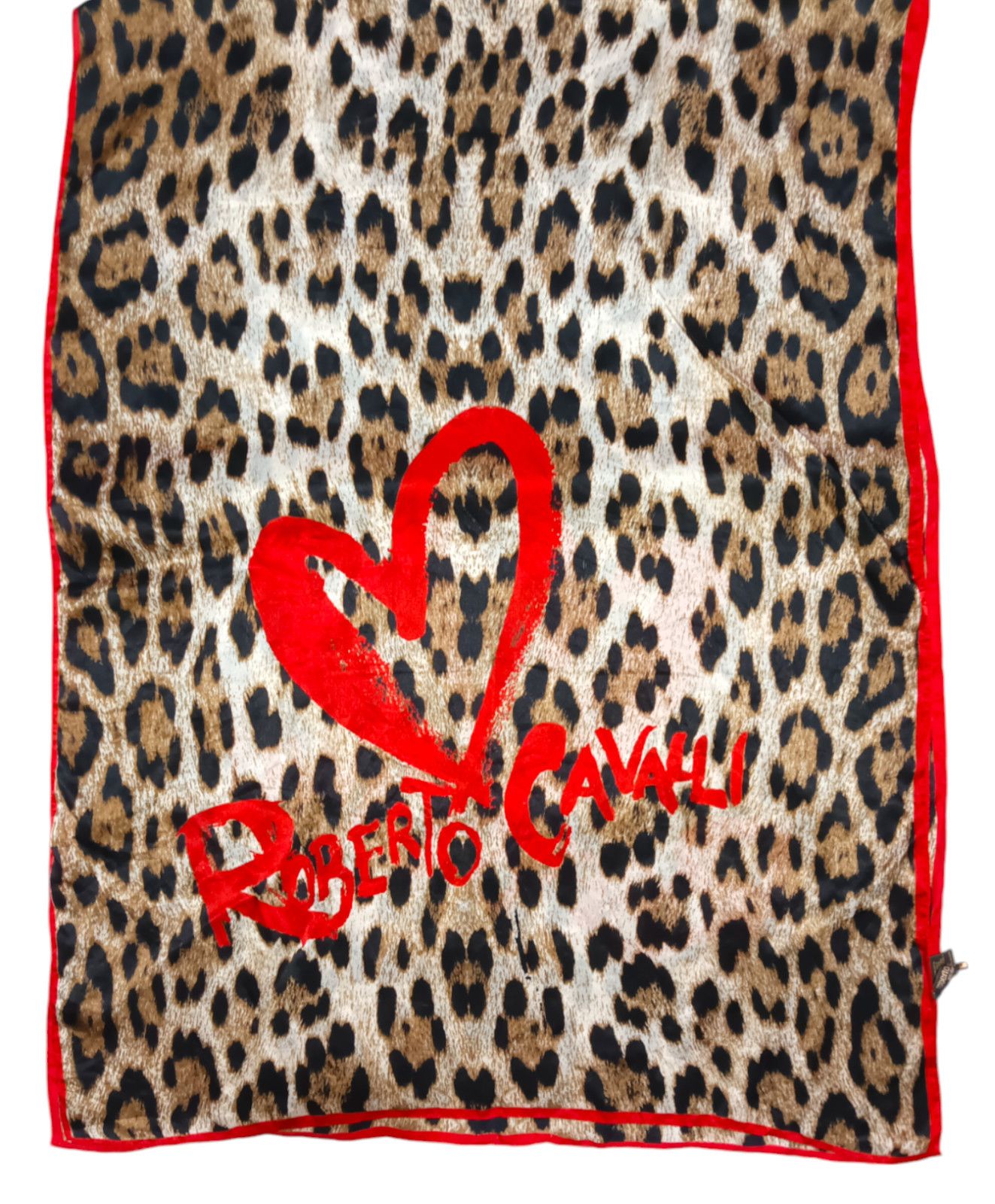 Roberto Cavalli ROBERTO CAVALLI Italy Leopard Animal Spots Silk Scarf Shawl Size ONE SIZE - 1 Thumbnail