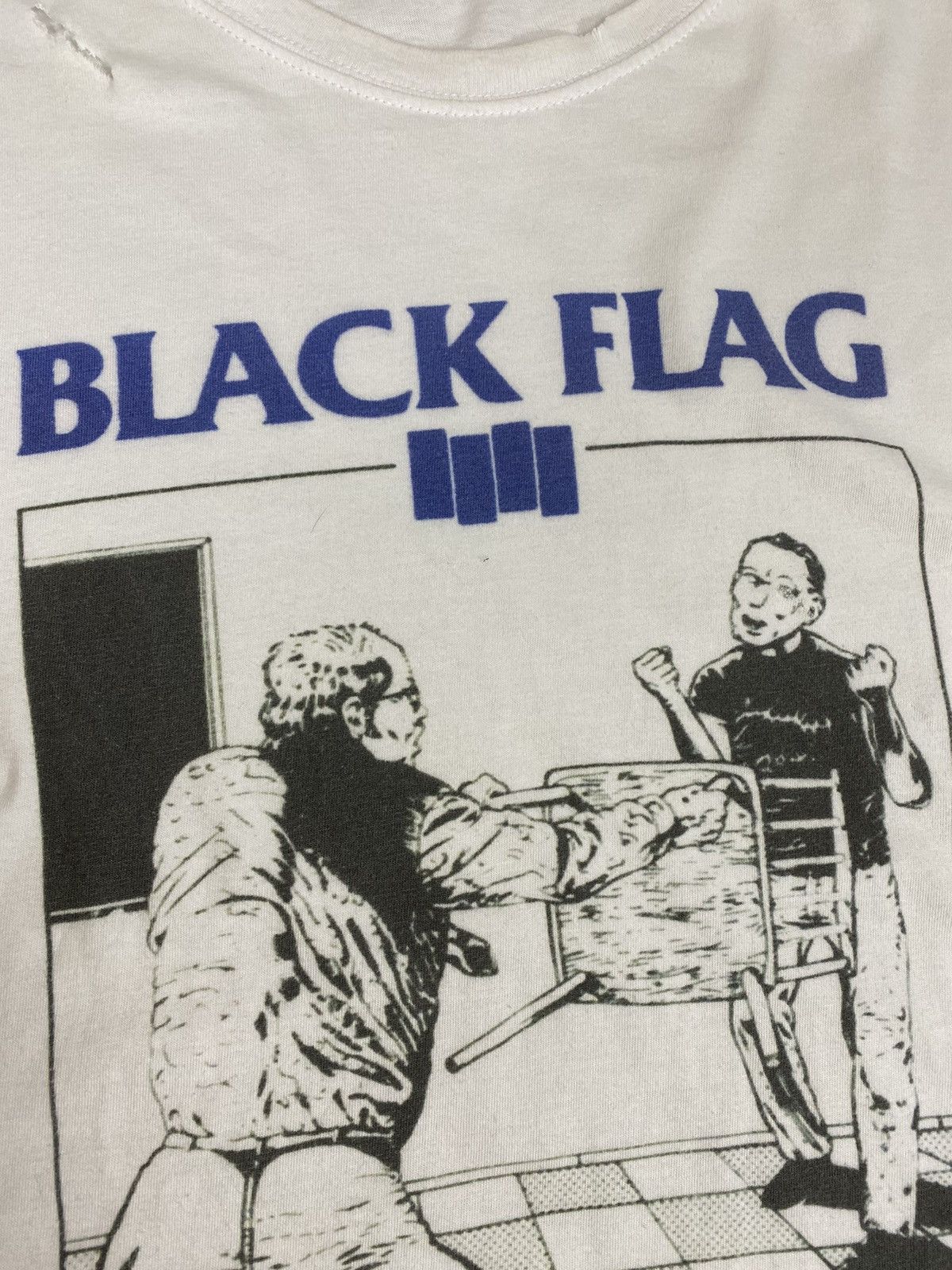 Band Tees Vintage Distressed Black Flag “nervous breakdown’ Size US XL / EU 56 / 4 - 3 Thumbnail