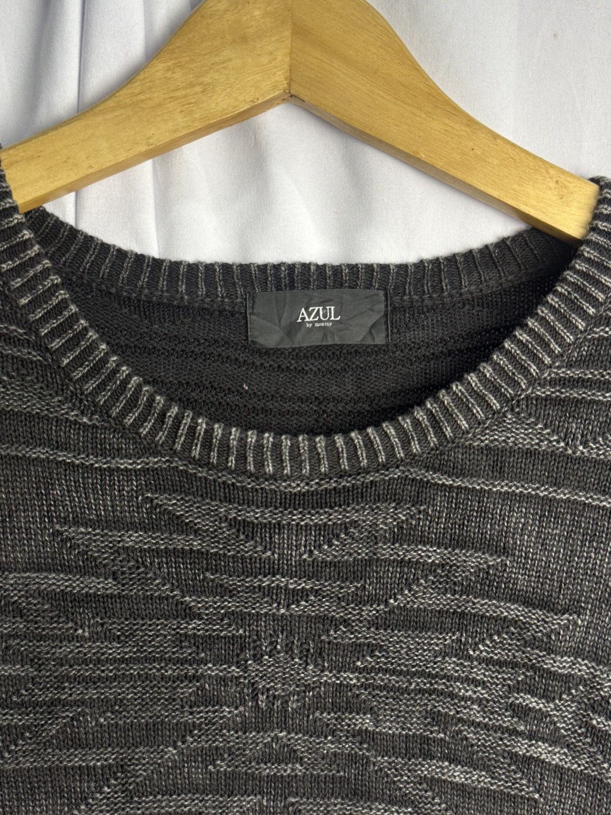 Yohji Yamamoto Navajo Knit Sweaters Moussy Black Washed Archive Styled Size US L / EU 52-54 / 3 - 5 Thumbnail