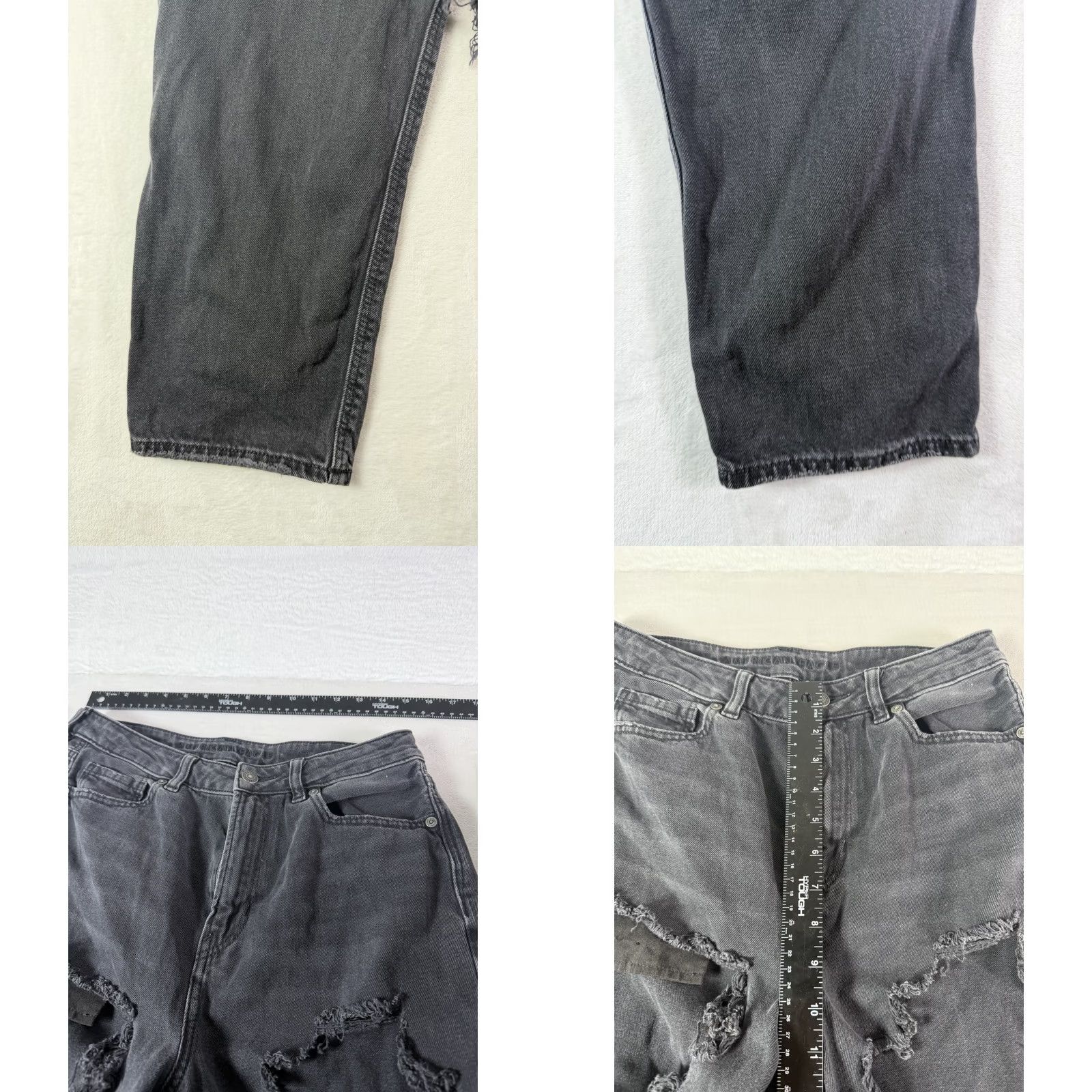 American Eagle Outfitters American Eagle Outfitters Jeans Women’s Regular 10 Black Denim Distressed Skinny 5-Pocket Stretch Vintage 90s Grunge Preppy Mens Womens Girls Size 32" / US 10 / IT 46 - 8 Thumbnail