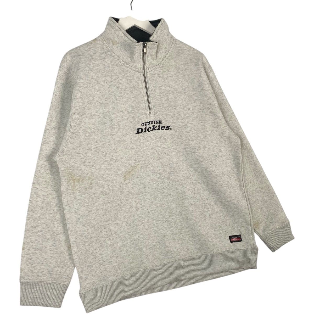 Vintage Vintage Dickies Quater Zip Sweatshirt Grey Pullover Jumper M Size US M / EU 48-50 / 2 - 3 Thumbnail