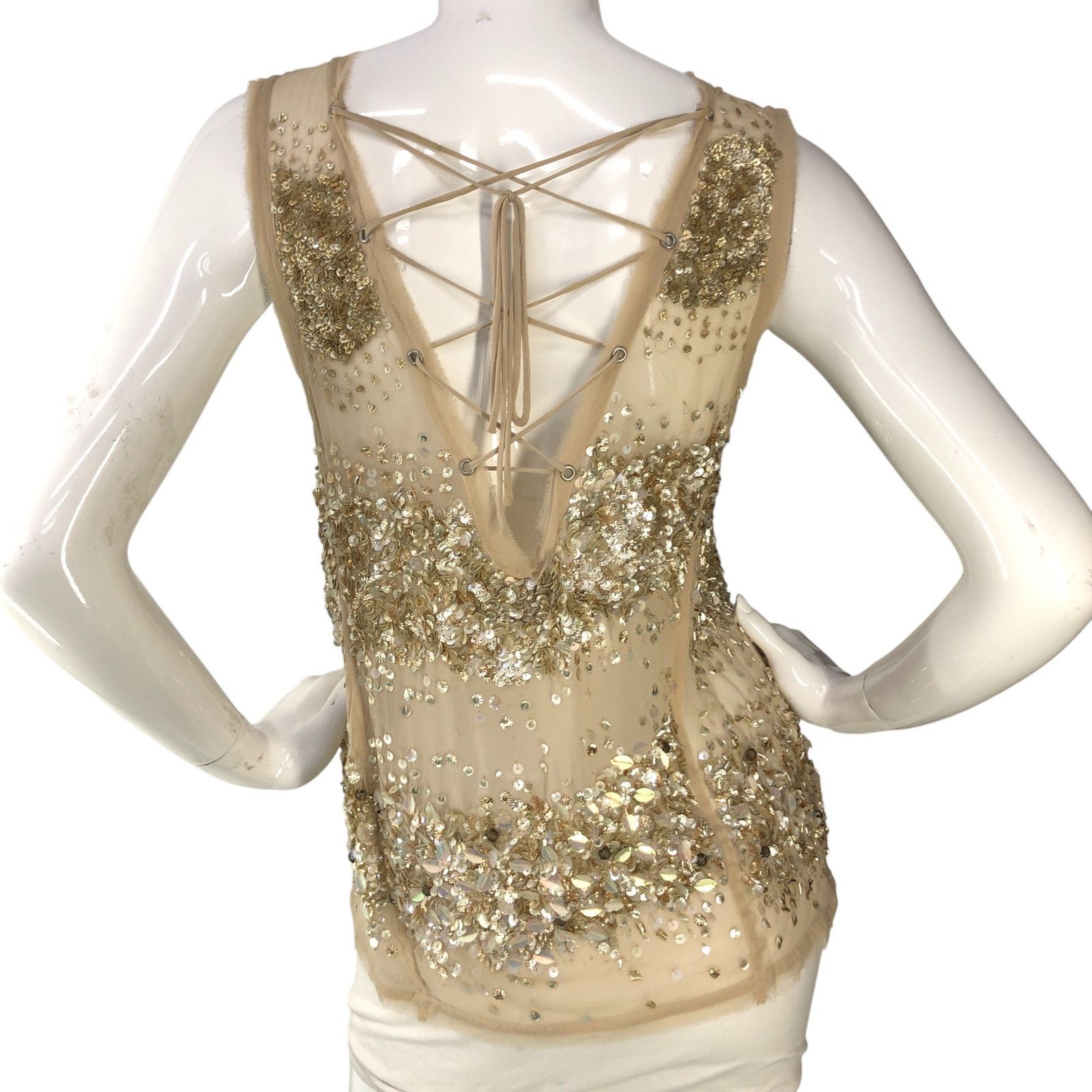 Allsaints Allsaints All Saints Size 4 Top Restrain Beaded TINY FLAW Size S / US 4 / IT 40 - 7 Thumbnail