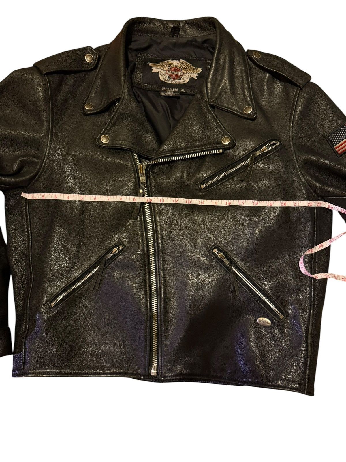 Harley Davidson Men's Harley-Davidson Black Leather Motorcycle Jacket XL Size US XL / EU 56 / 4 - 15 Thumbnail
