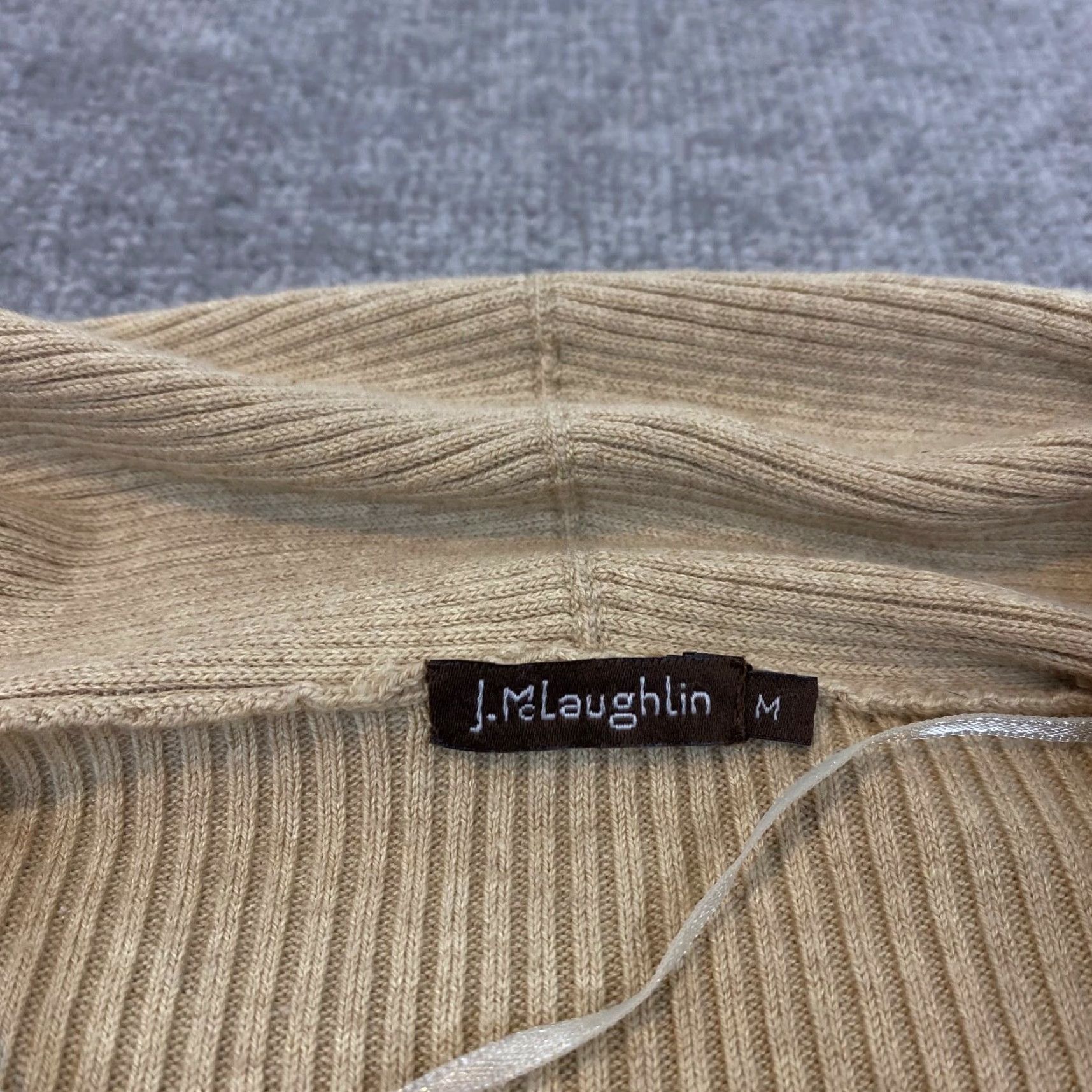 J.McLaughlin J. McLaughlin Classic Cardigan Sweater Womens Medium Brown Long Sleeve Knit Casual Size M / US 6-8 / IT 42-44 - 2 Thumbnail