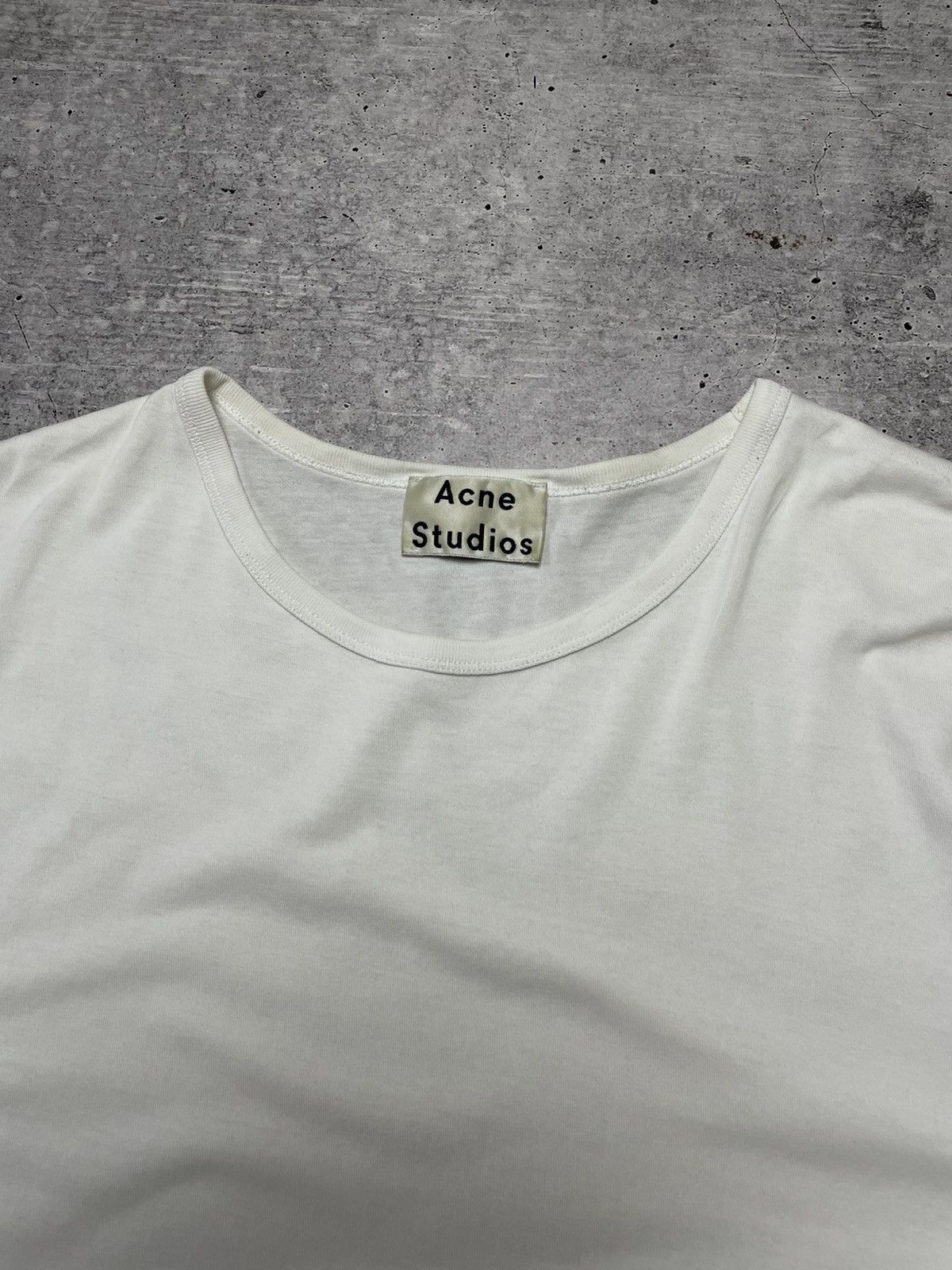 Acne Studios Acne Studios White Oversized T-Shirt Minimalist Luxury Tee Size US M / EU 48-50 / 2 - 7 Thumbnail